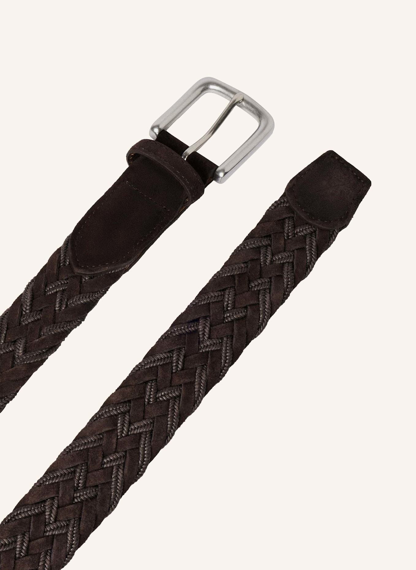 HACKETT LONDON Gürtel SUEDE PLAIT BELT: BRAUN