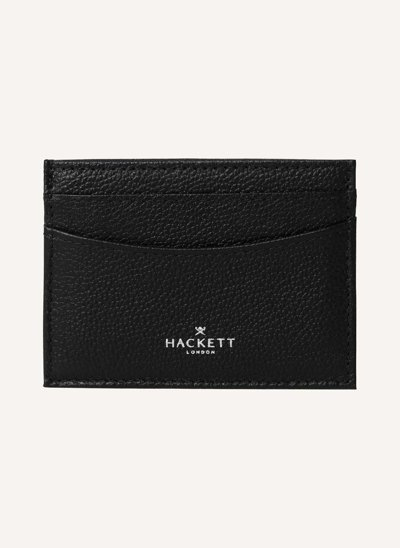 HACKETT LONDON Kartenetuis LUXE CARDHOLDER: SCHWARZ