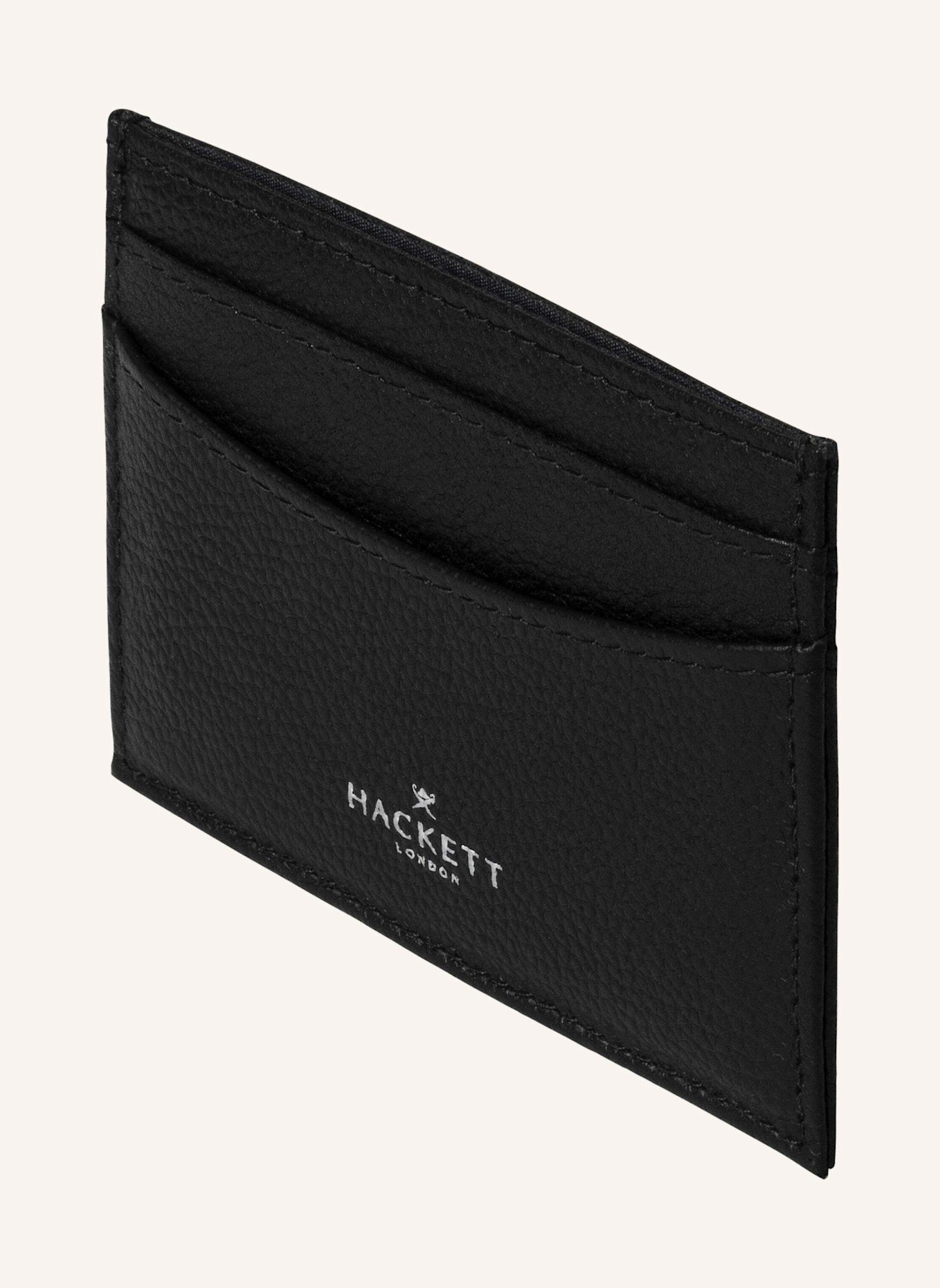 HACKETT LONDON Kartenetuis LUXE CARDHOLDER: SCHWARZ