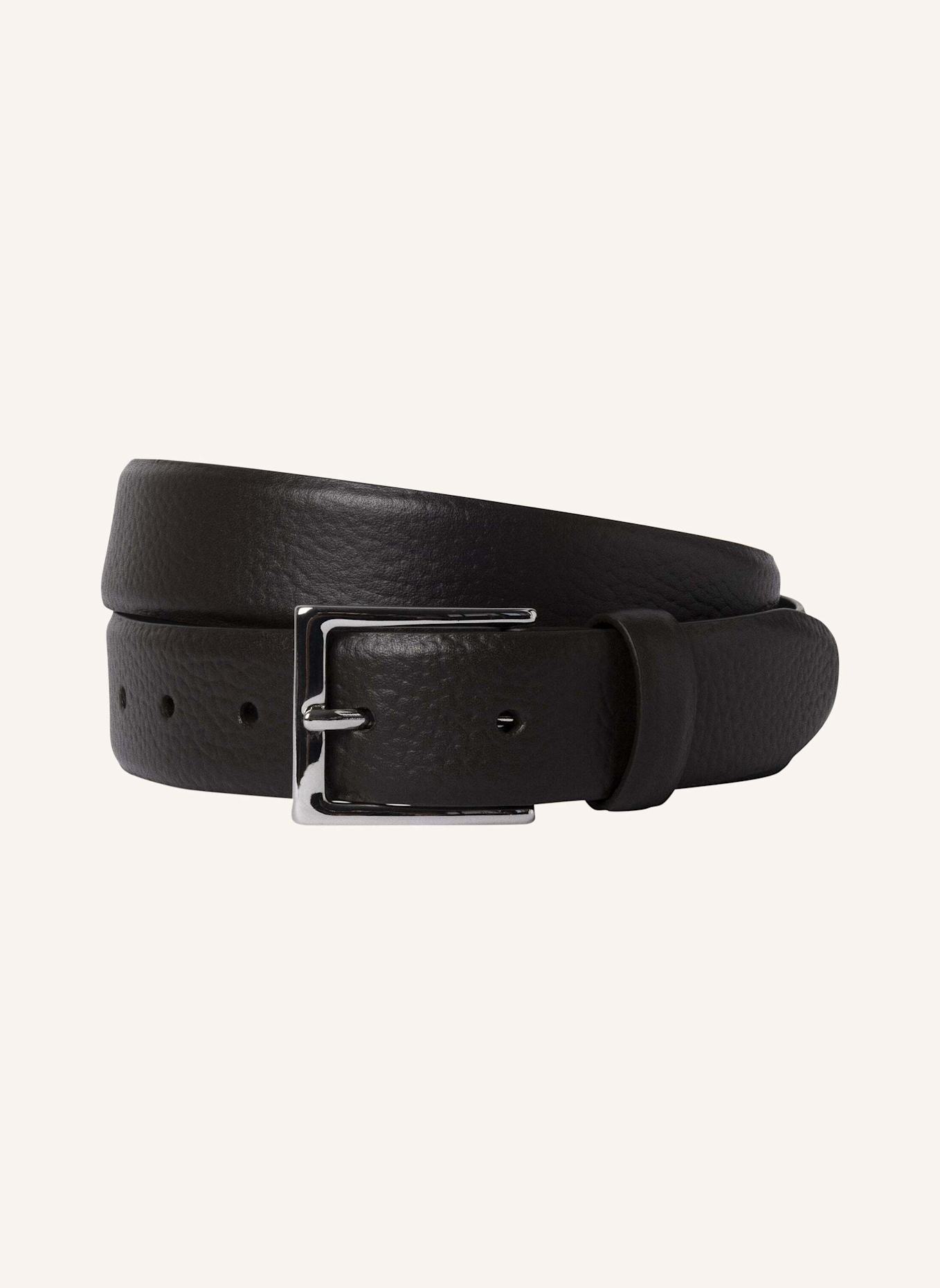 HACKETT LONDON Gürtel 32MM PEBBLE BELT: DUNKELBRAUN