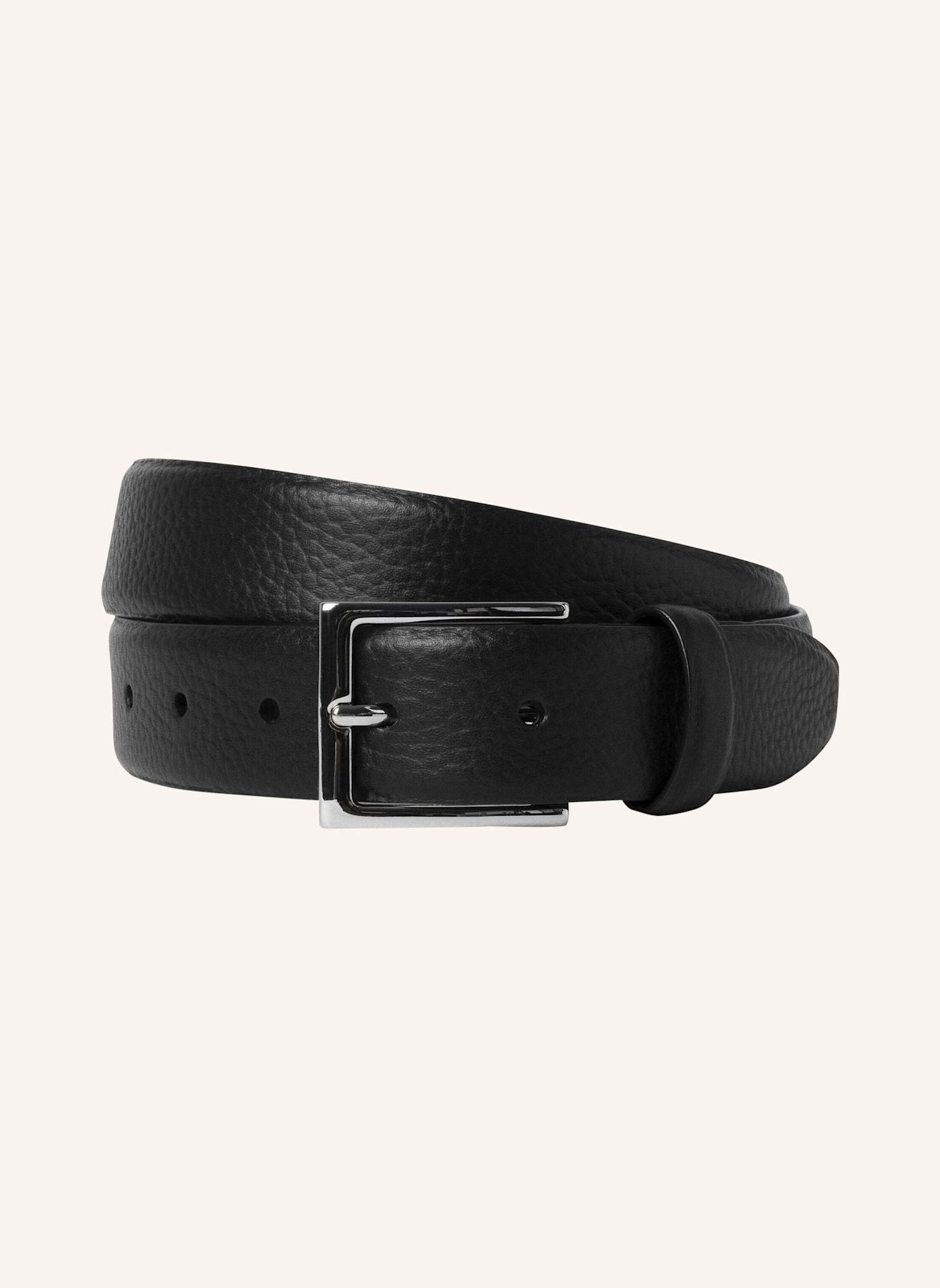 HACKETT LONDON Gürtel 32MM PEBBLE BELT: SCHWARZ