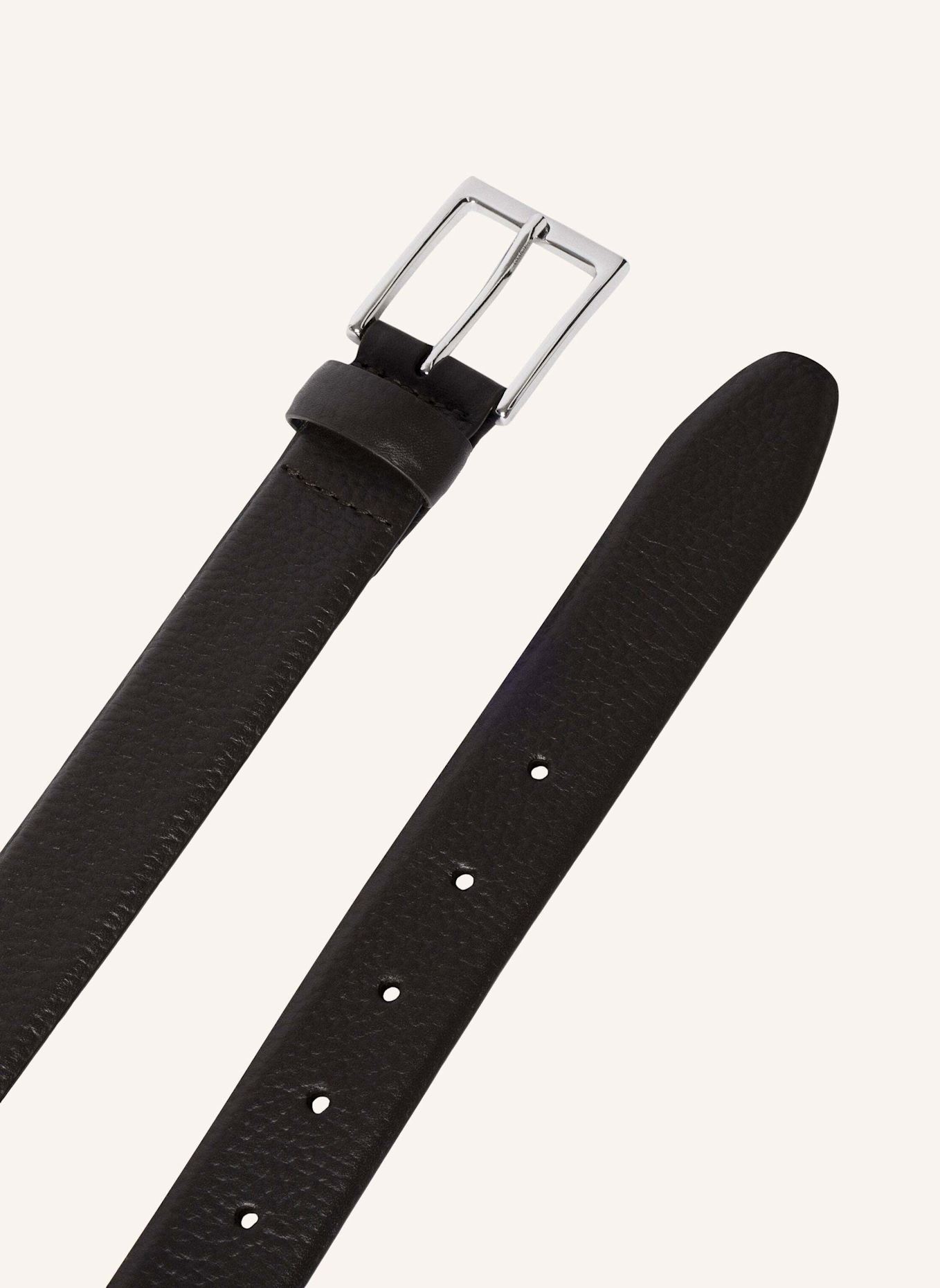 HACKETT LONDON Gürtel 32MM PEBBLE BELT: DUNKELBRAUN