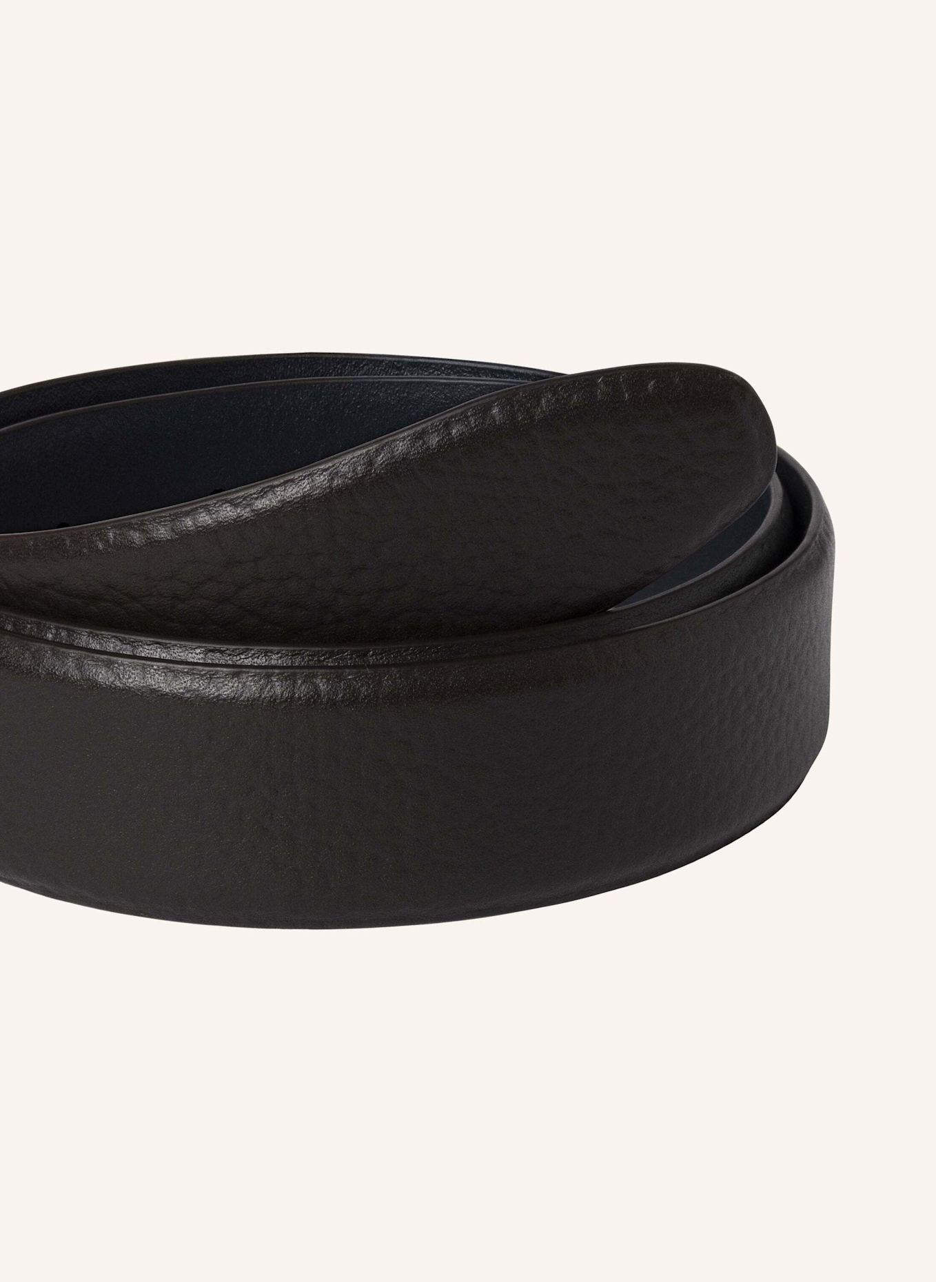 HACKETT LONDON Gürtel 32MM PEBBLE BELT: DUNKELBRAUN
