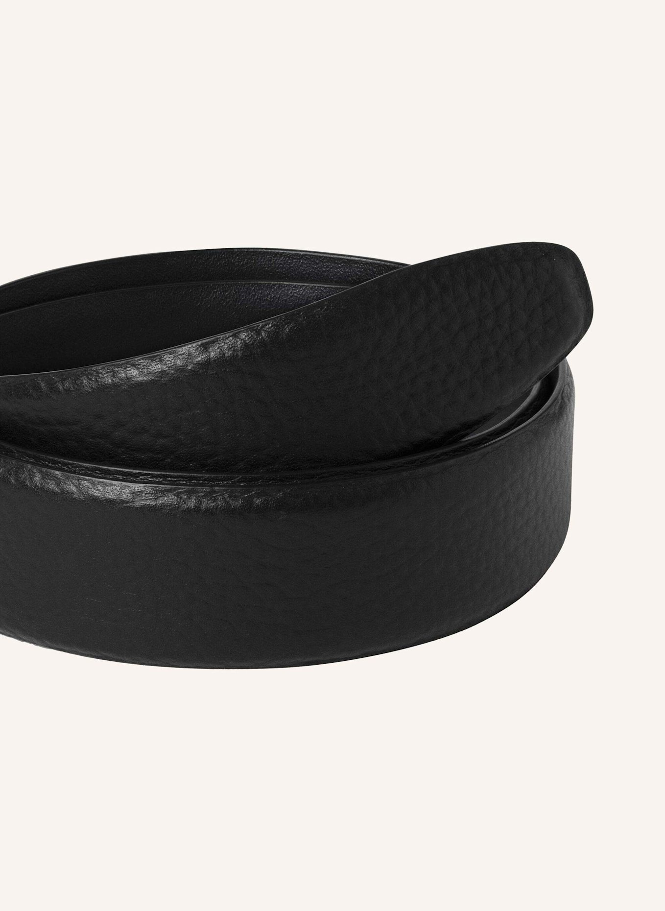 HACKETT LONDON Gürtel 32MM PEBBLE BELT: SCHWARZ