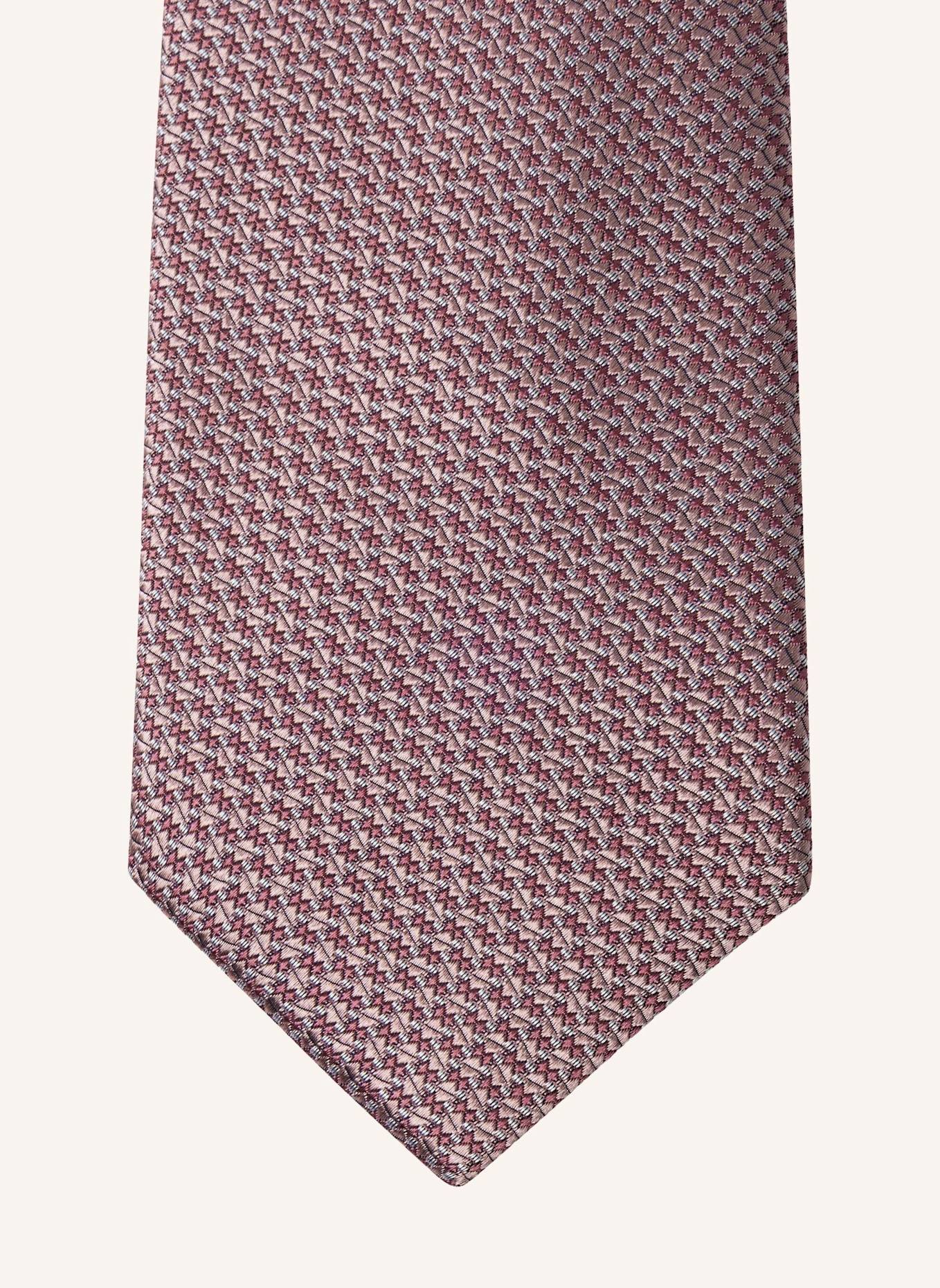 HACKETT LONDON Krawatte TEXTURE PLAIN: HELLROSA