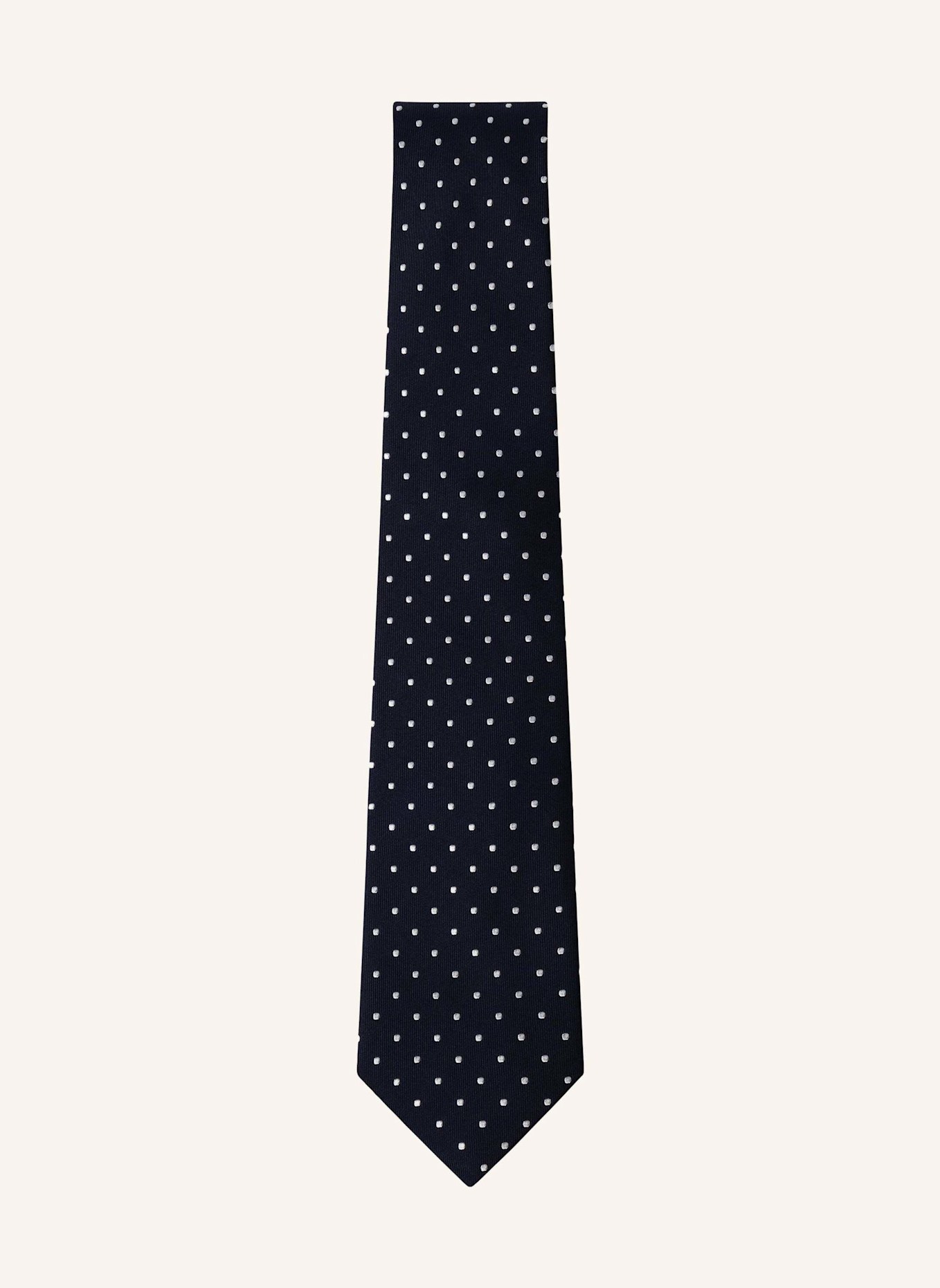 HACKETT LONDON Krawatte TWILL MAYFAIR DOT: DUNKELBLAU