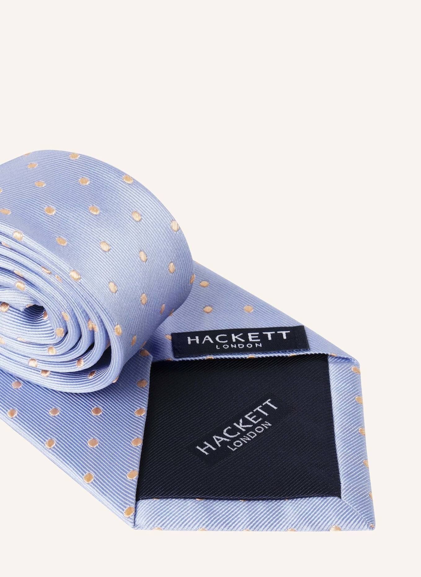HACKETT LONDON Krawatte TWILL MAYFAIR DOT: BLAU