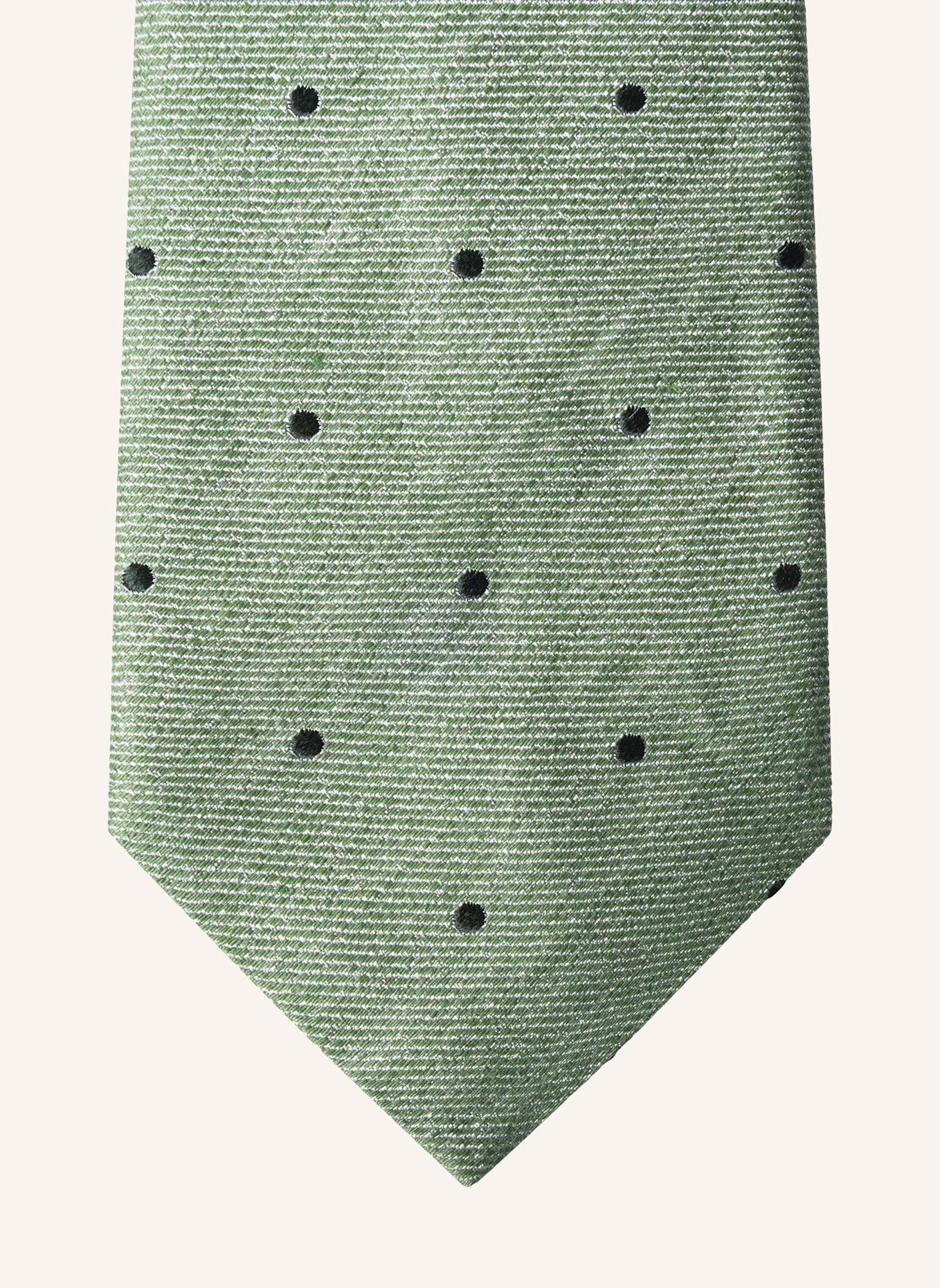 HACKETT LONDON Krawatte BLEND TWILL DOT: GRÜN