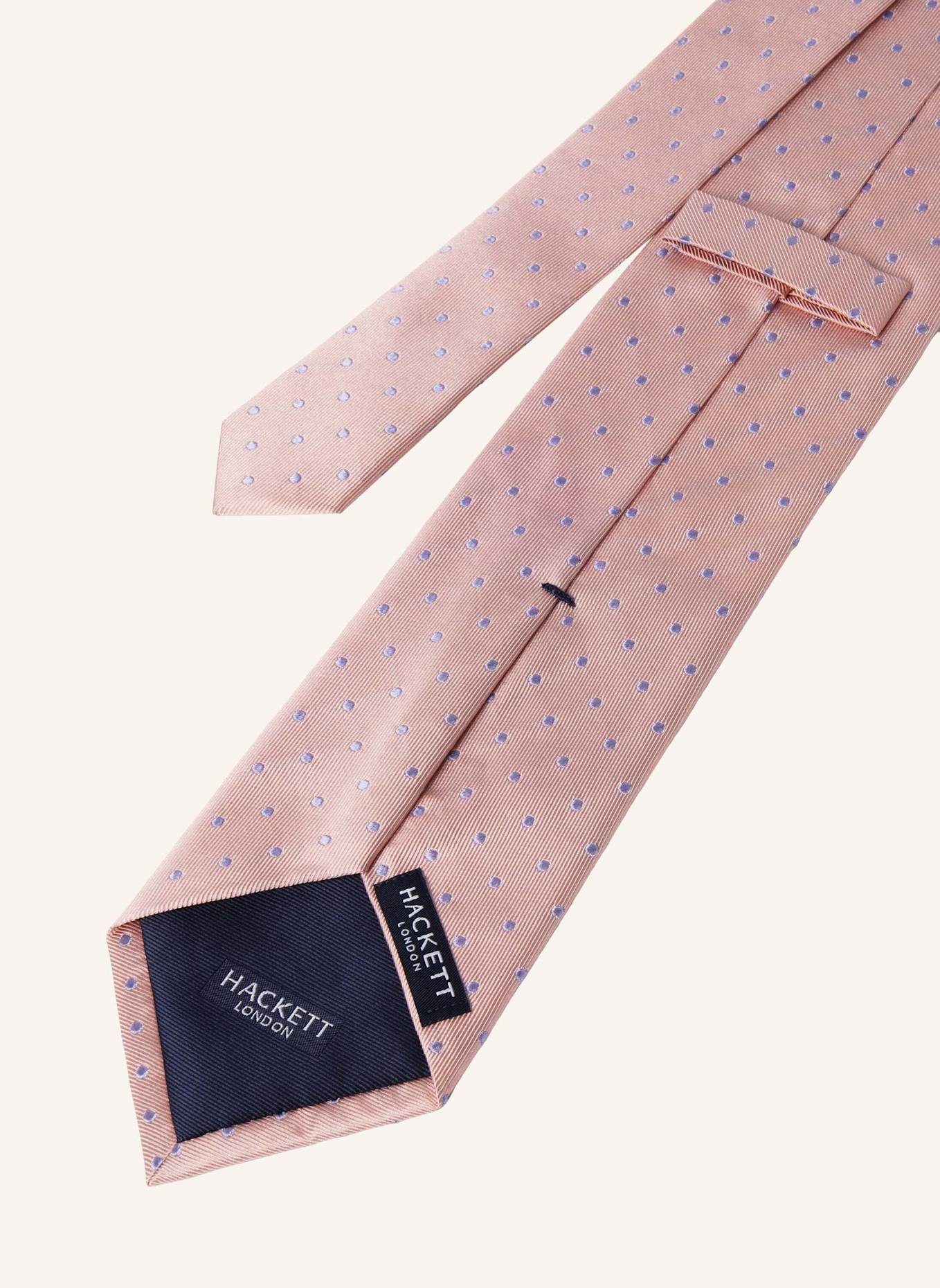 HACKETT LONDON Krawatte TWILL MAYFAIR DOT: HELLROSA