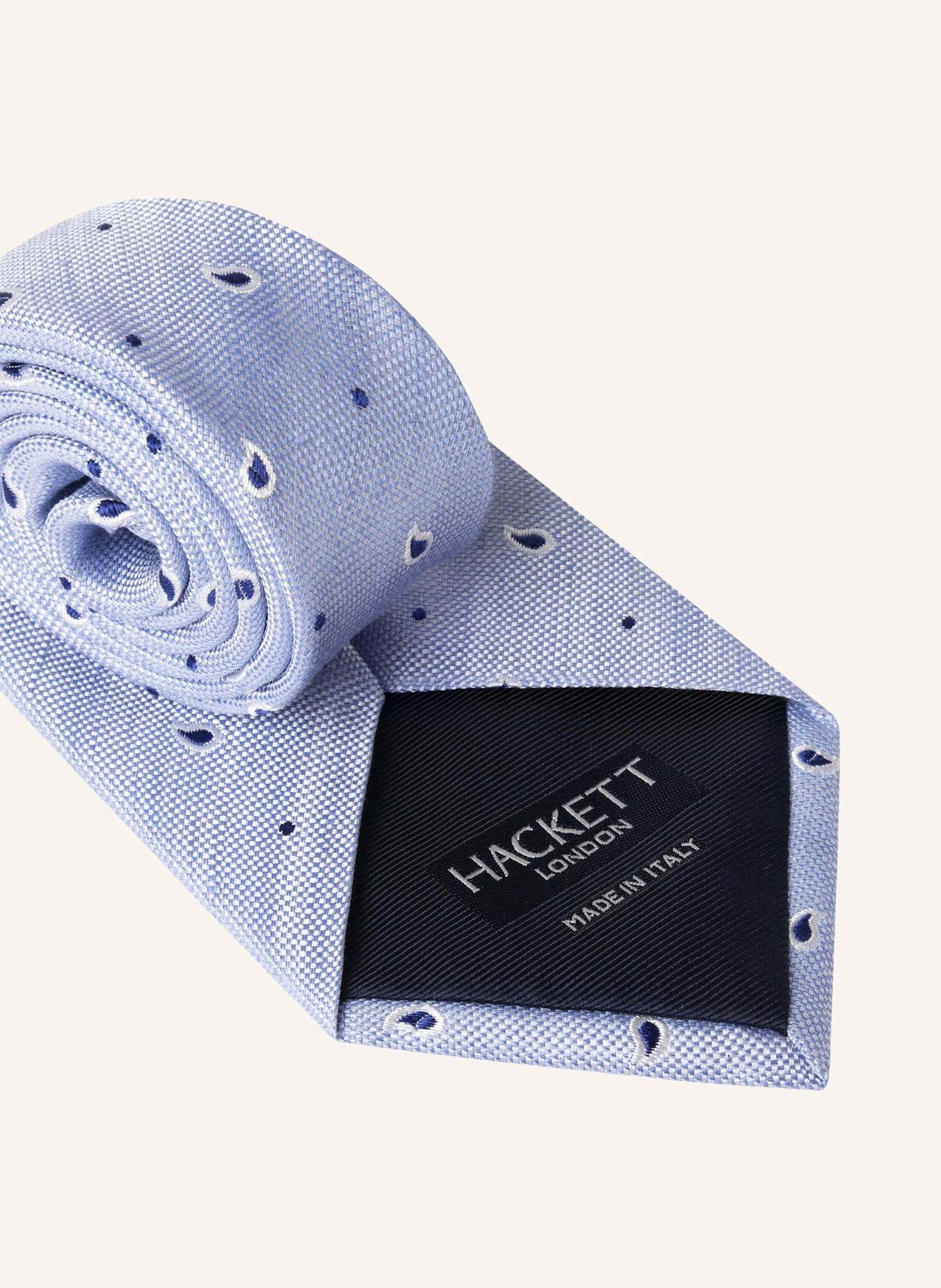 HACKETT LONDON Krawatte CLEAN PAISLEY: BLAU