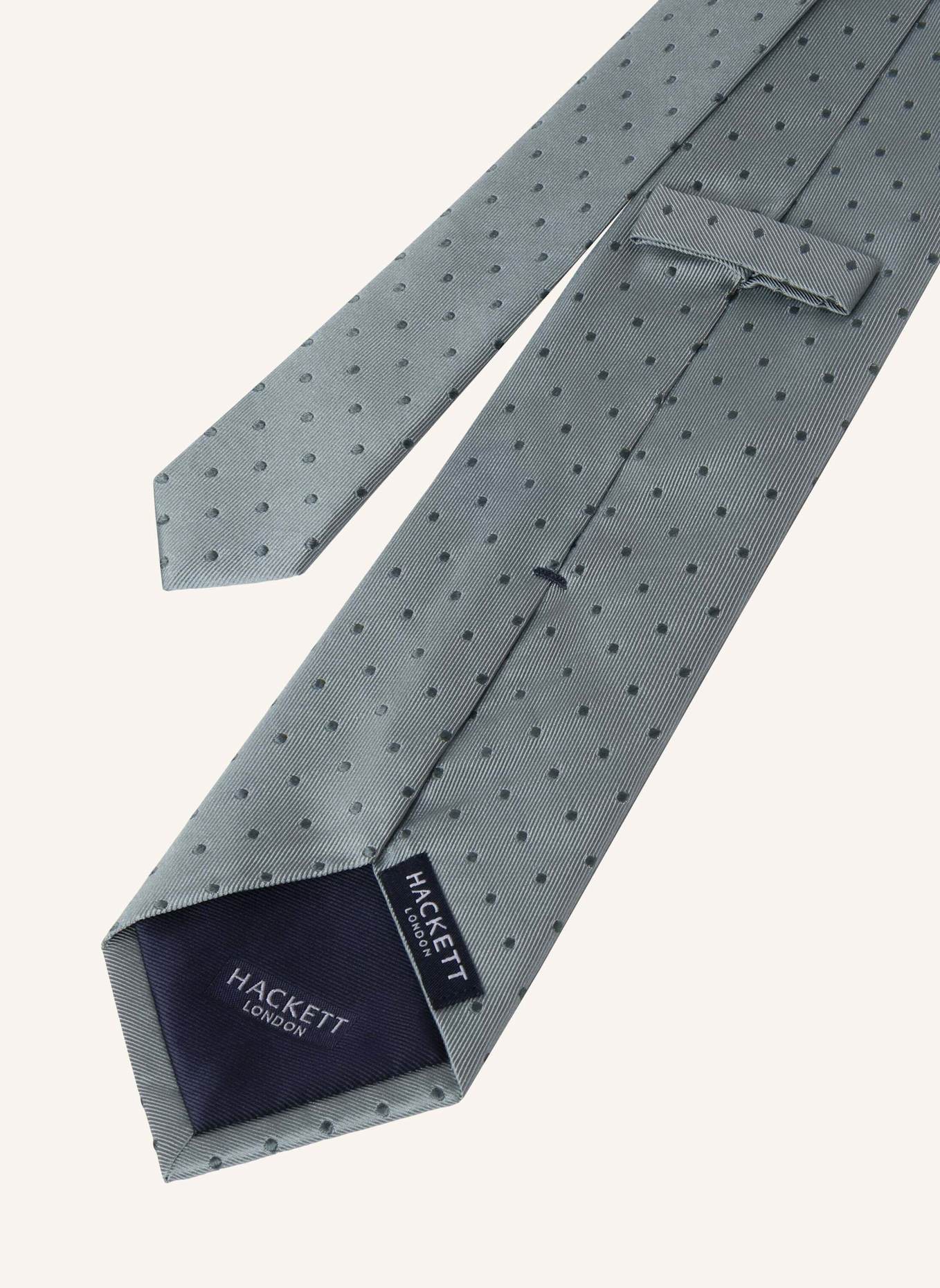 HACKETT LONDON Krawatte TWILL MAYFAIR DOT: HELLGRÜN
