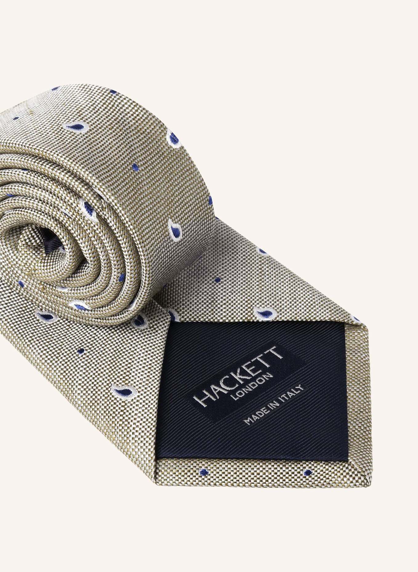 HACKETT LONDON Krawatte CLEAN PAISLEY: GRÜN