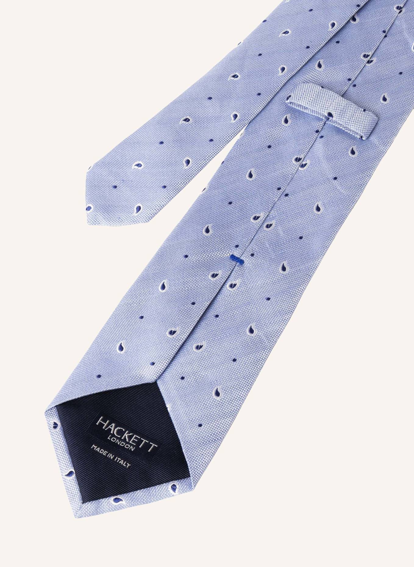 HACKETT LONDON Krawatte CLEAN PAISLEY: BLAU