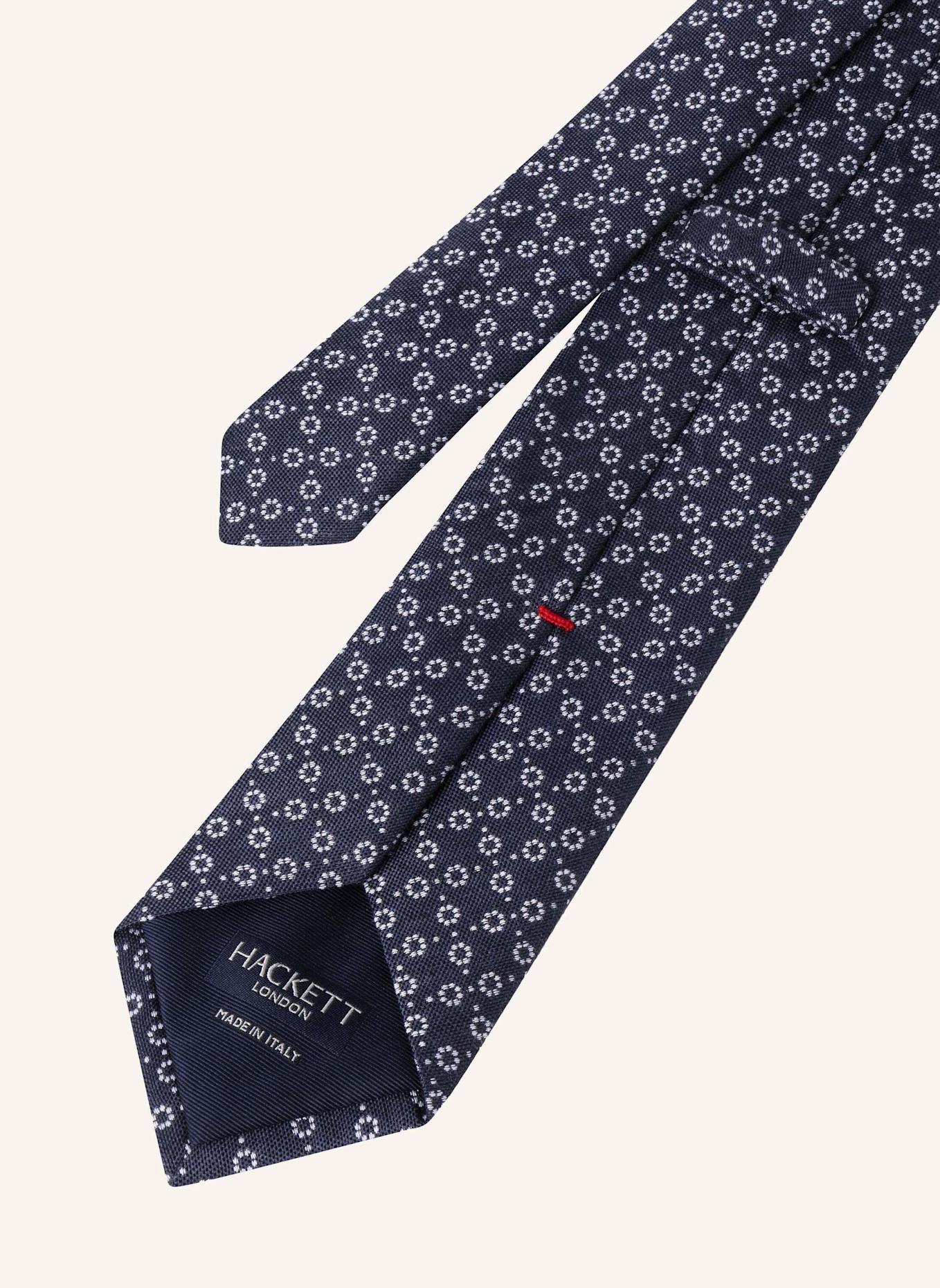 HACKETT LONDON Krawatte NATTE CIRCLE DOT: DUNKELBLAU