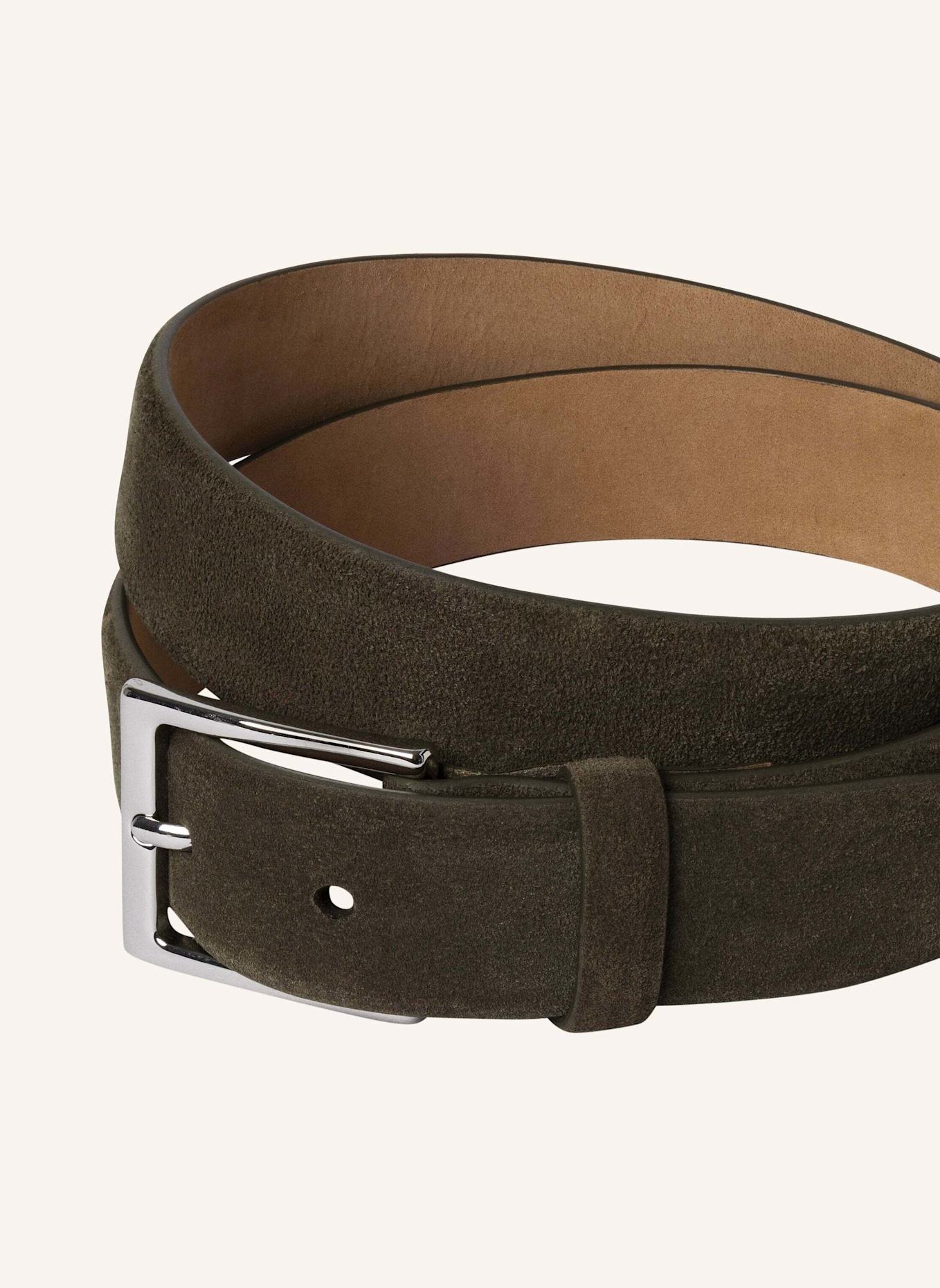 HACKETT LONDON Gürtel SUEDE FEATHER EDGE: GRÜN
