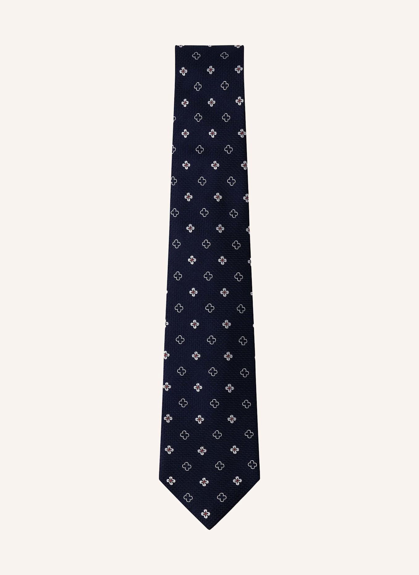 HACKETT LONDON Krawatte FLOWER OUTLINE: DUNKELBLAU