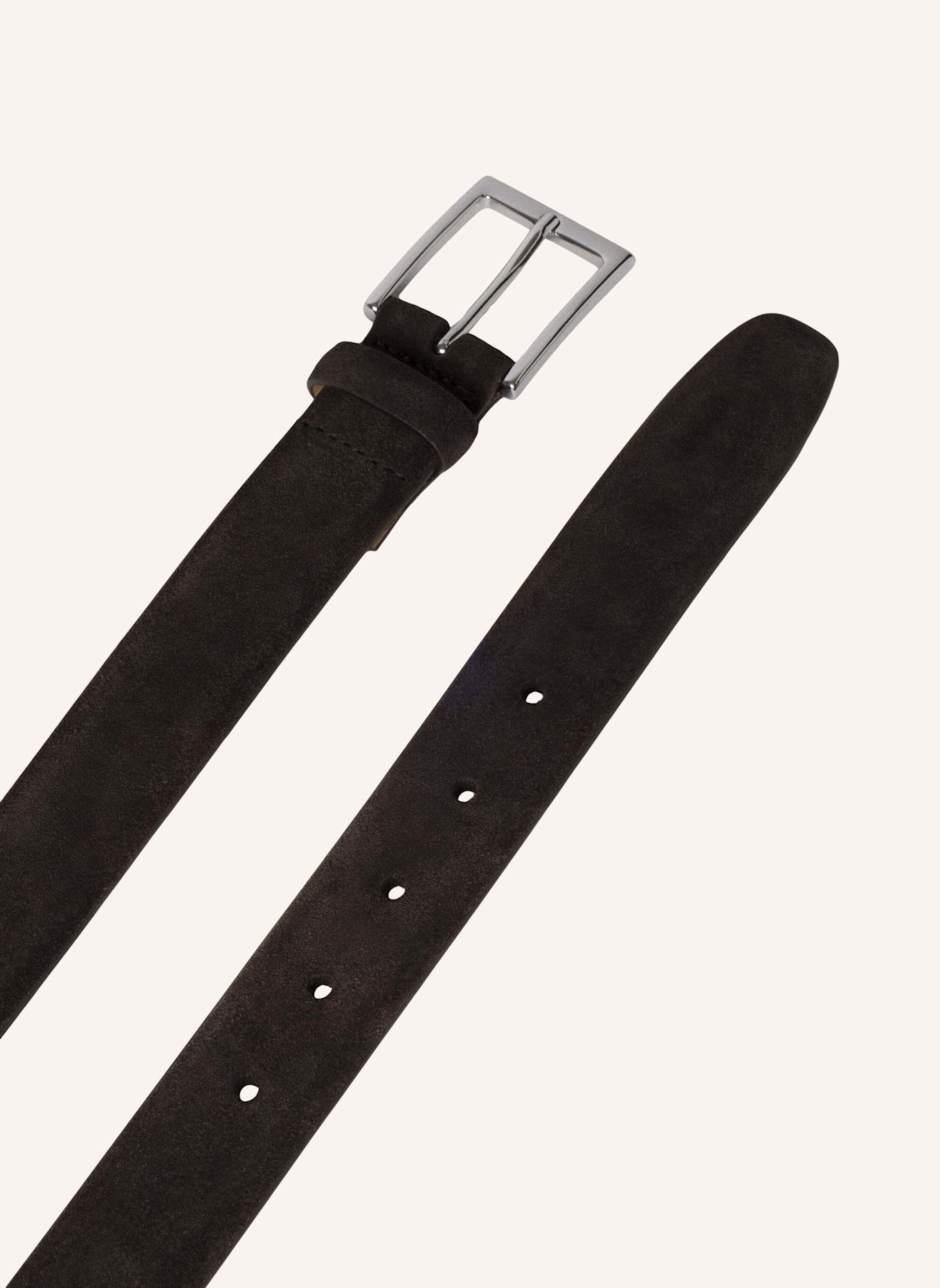 HACKETT LONDON Gürtel SUEDE FEATHER EDGE: DUNKELBRAUN