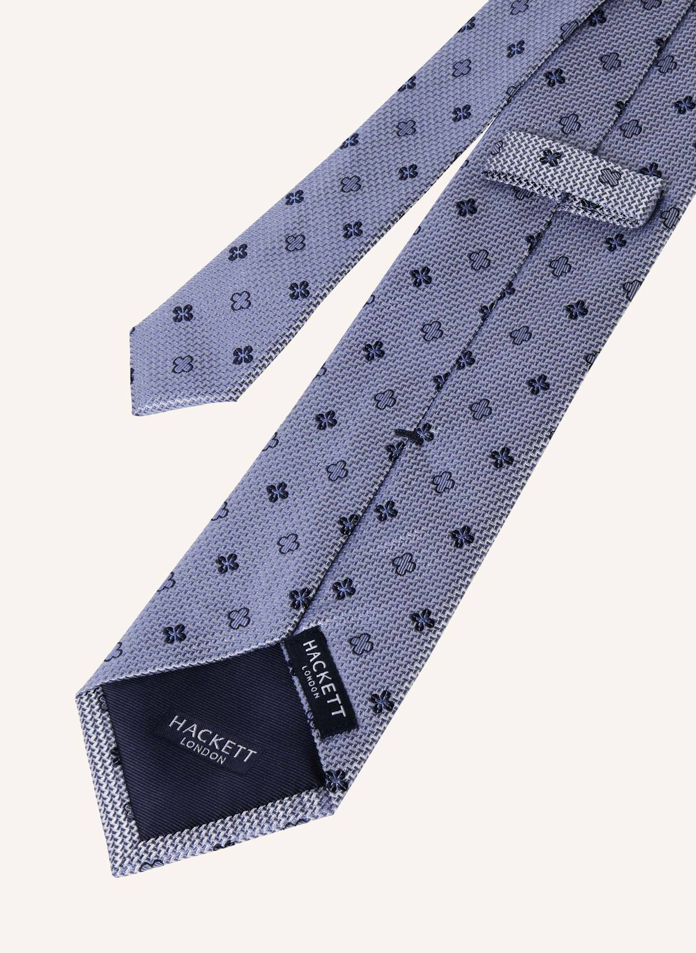 HACKETT LONDON Krawatte FLOWER OUTLINE: BLAU