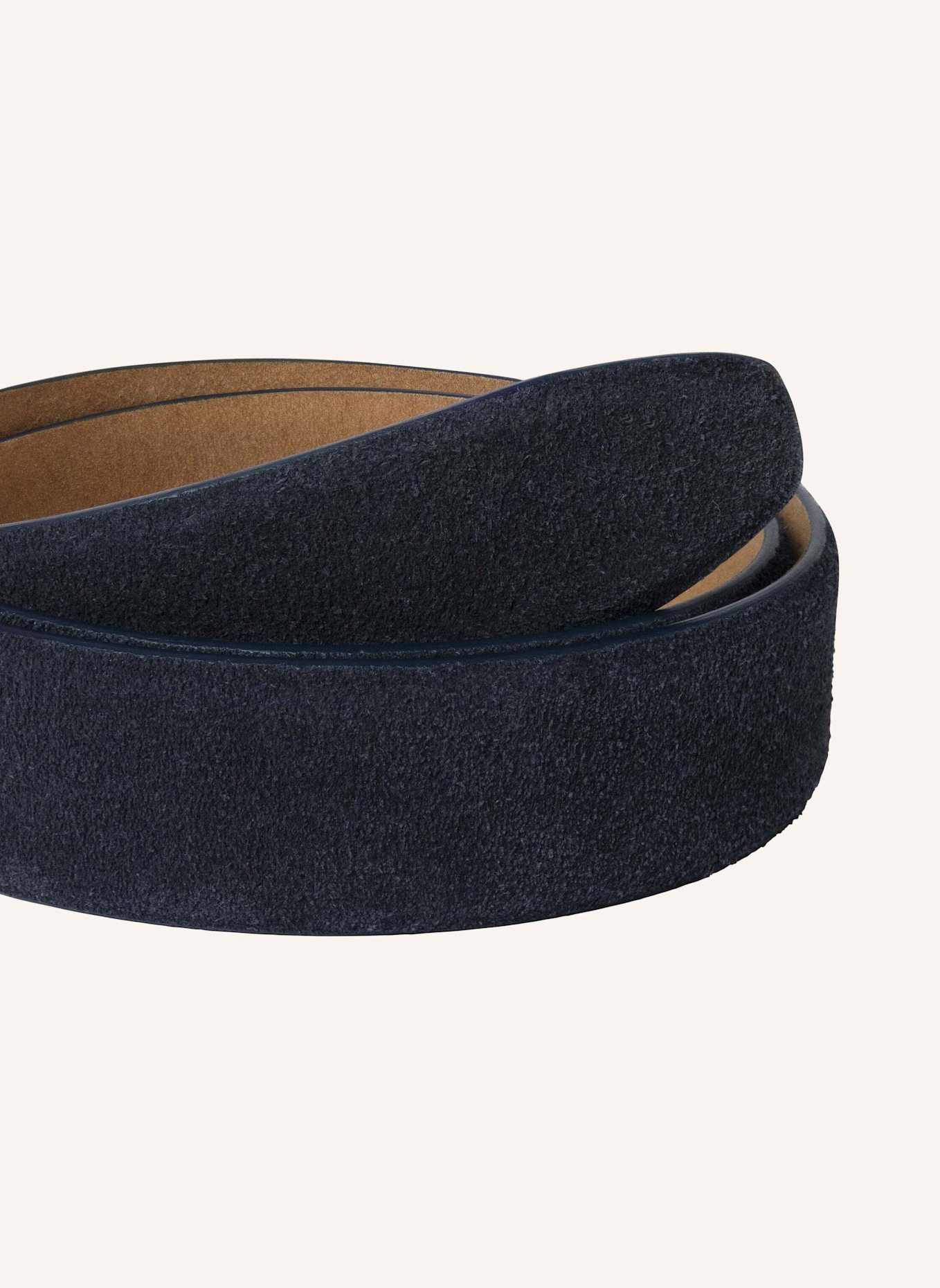 HACKETT LONDON Gürtel SUEDE FEATHER EDGE: DUNKELBLAU