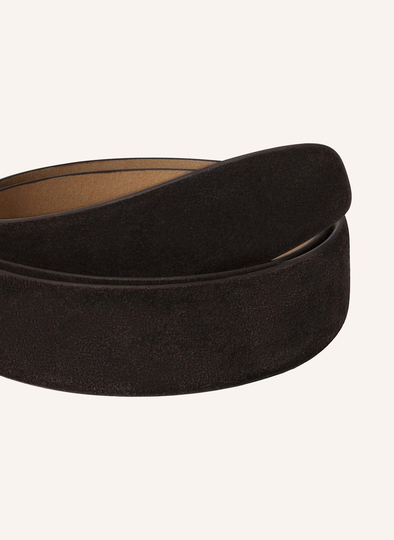 HACKETT LONDON Gürtel SUEDE FEATHER EDGE: DUNKELBRAUN