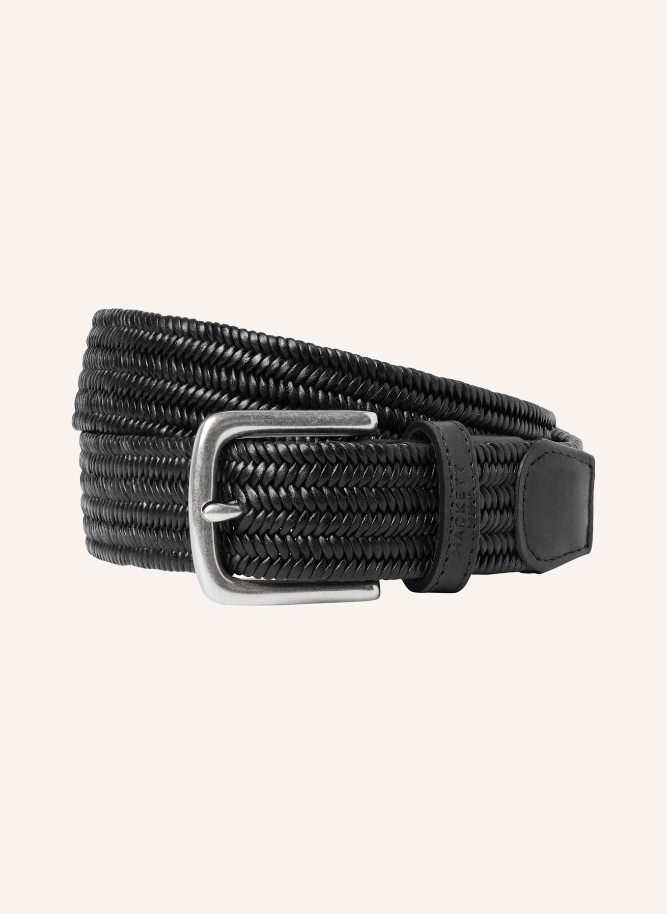 HACKETT LONDON Gürtel TUBULR CRD PLAIT BLT: SCHWARZ
