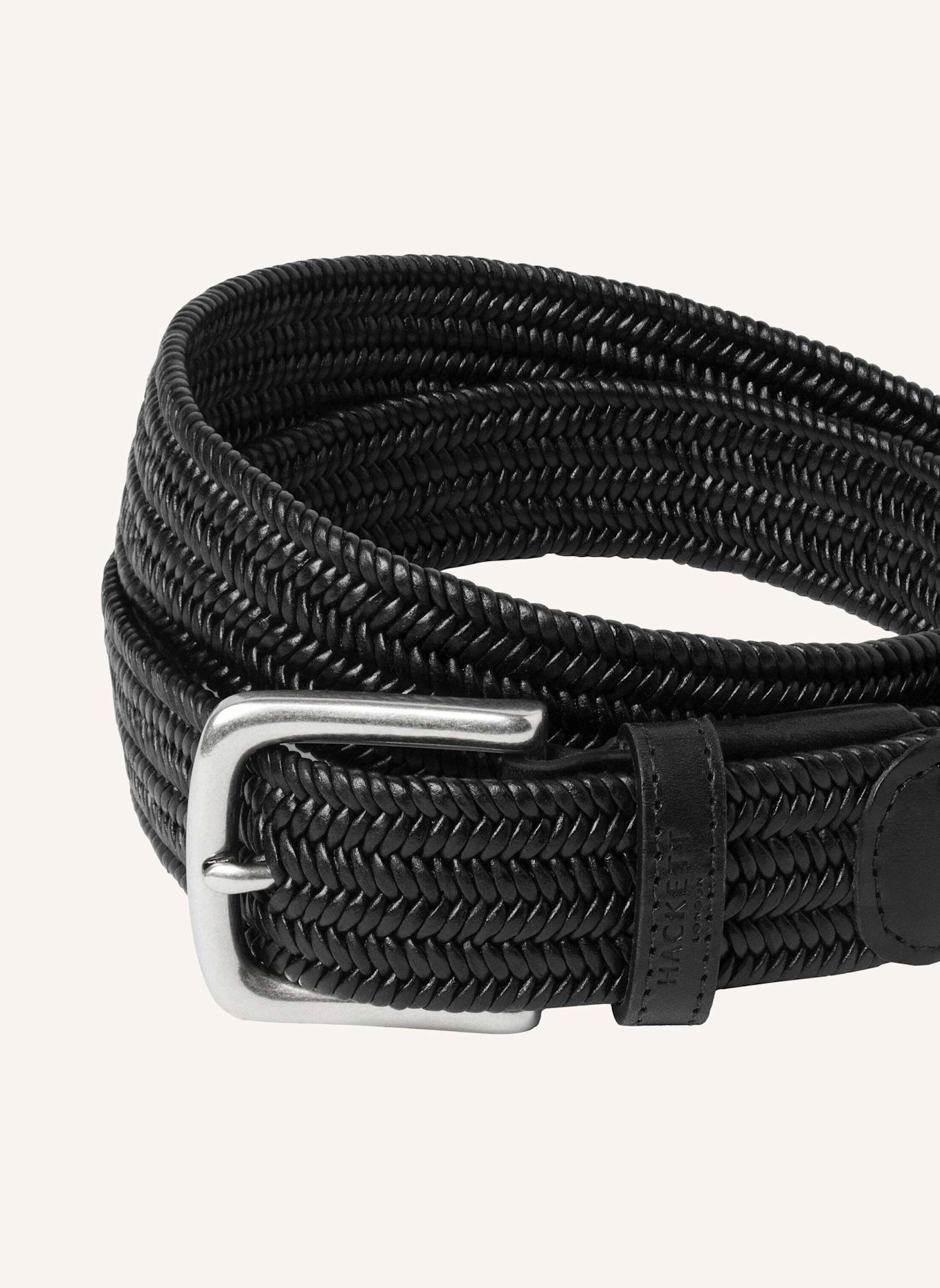 HACKETT LONDON Gürtel TUBULR CRD PLAIT BLT: SCHWARZ