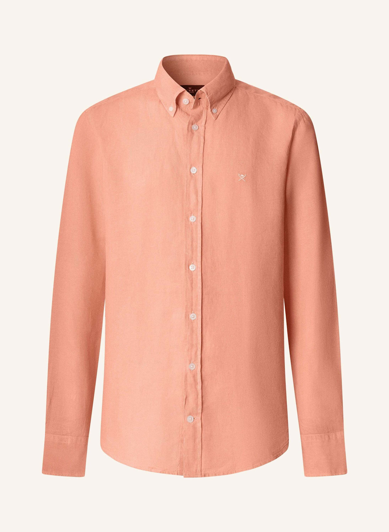 HACKETT LONDON Freizeithemd ESS GMD LINEN BRPT: ORANGE