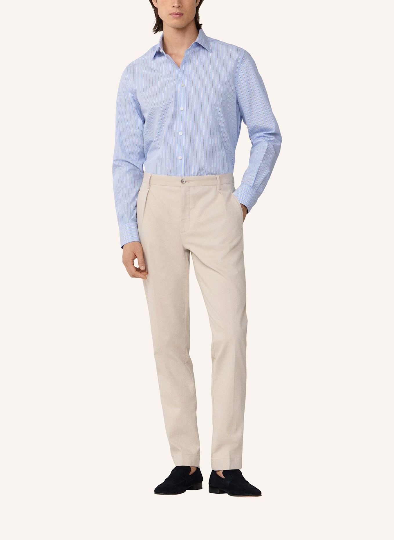 HACKETT LONDON Freizeithemd EOE BUTCHER STRIPE: BLAU