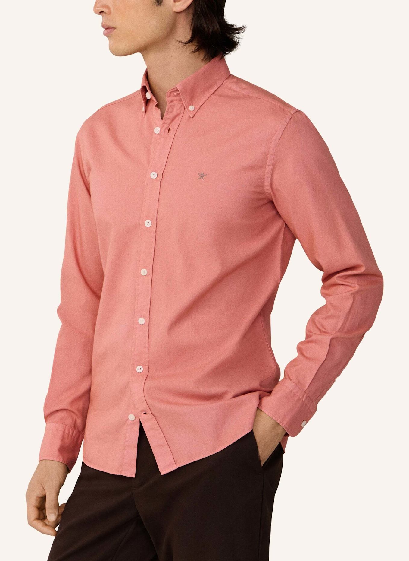 HACKETT LONDON Freizeithemd ESS GMT DYED OXFORD: ROT