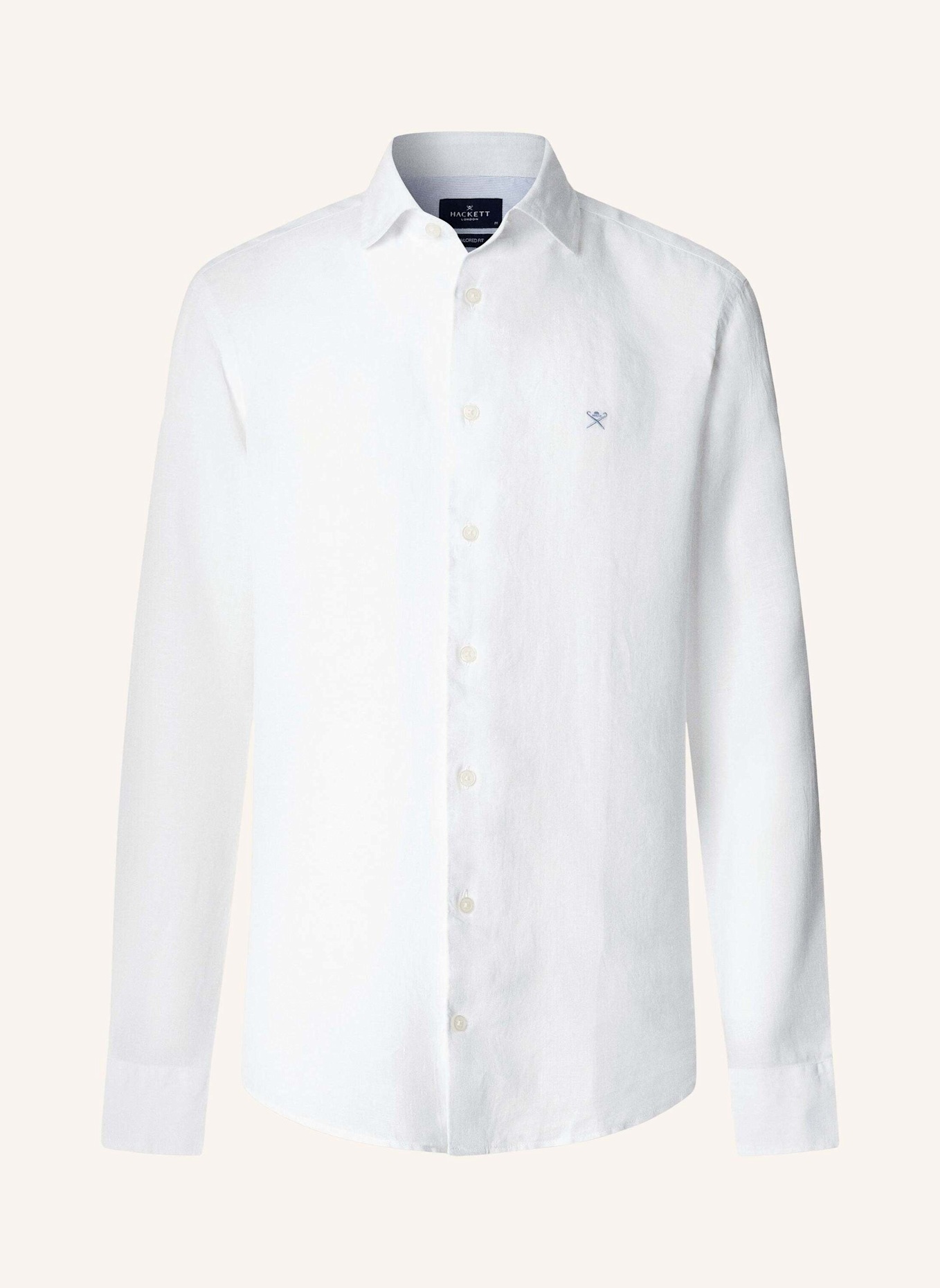 HACKETT LONDON Freizeithemd ESS GMD LINEN KENT: WEISS