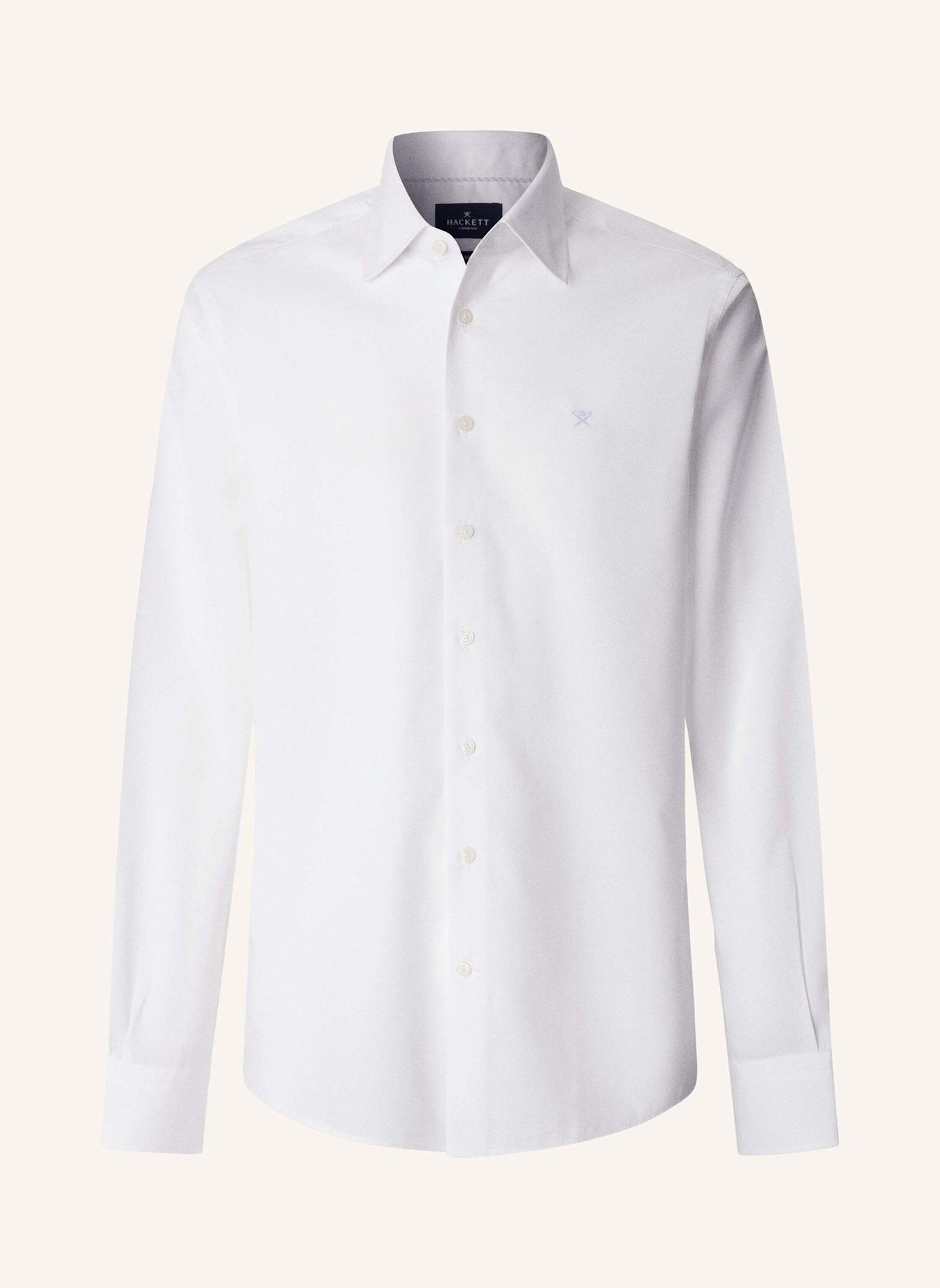 HACKETT LONDON Freizeithemd SOLID END ON END: WEISS