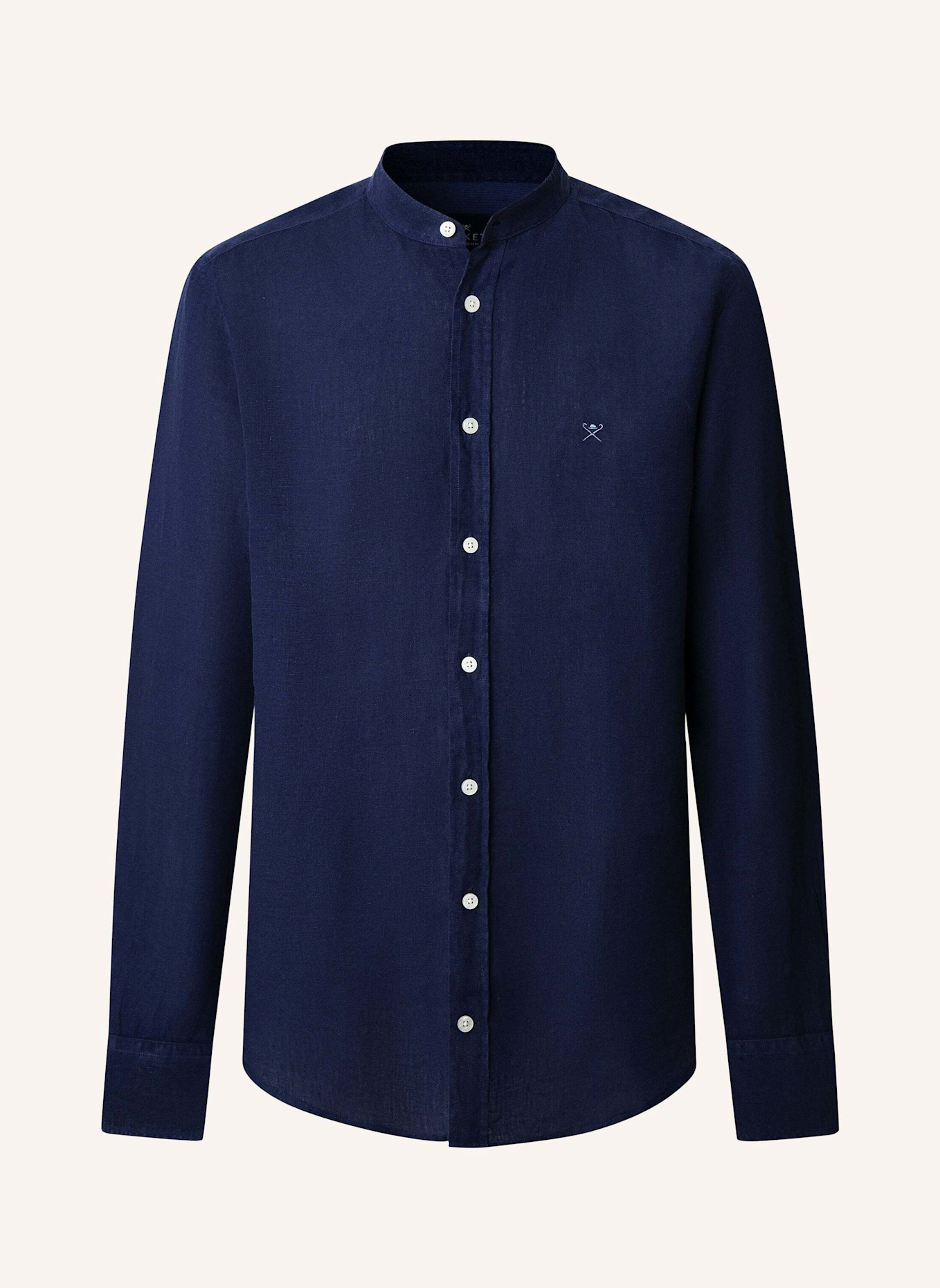 HACKETT LONDON Freizeithemd ESS GMD LINEN PORTER: BLAU
