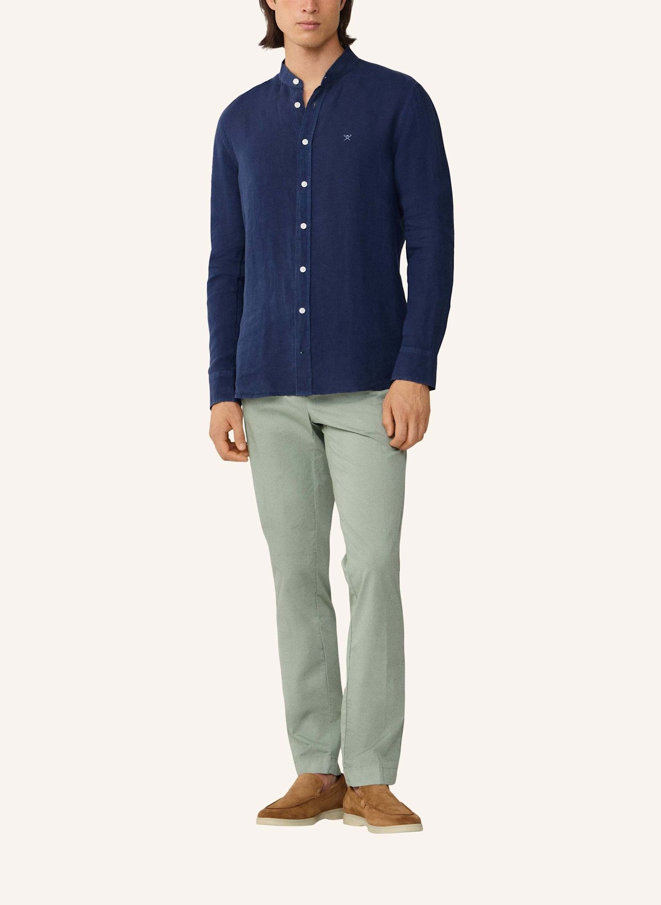HACKETT LONDON Freizeithemd ESS GMD LINEN PORTER: BLAU