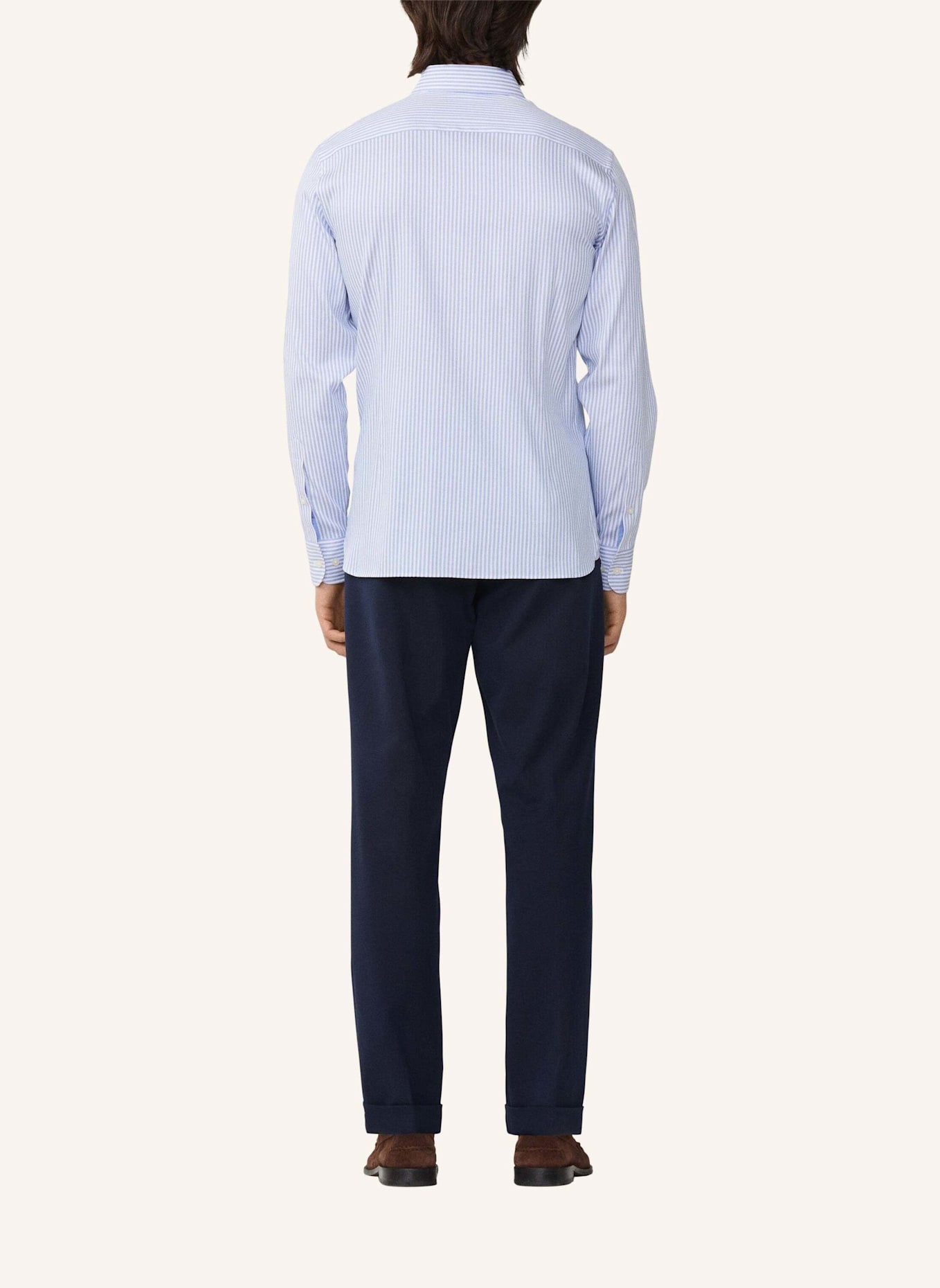 HACKETT LONDON Freizeithemd DOUBLE FACE BENGAL STR: BLAU