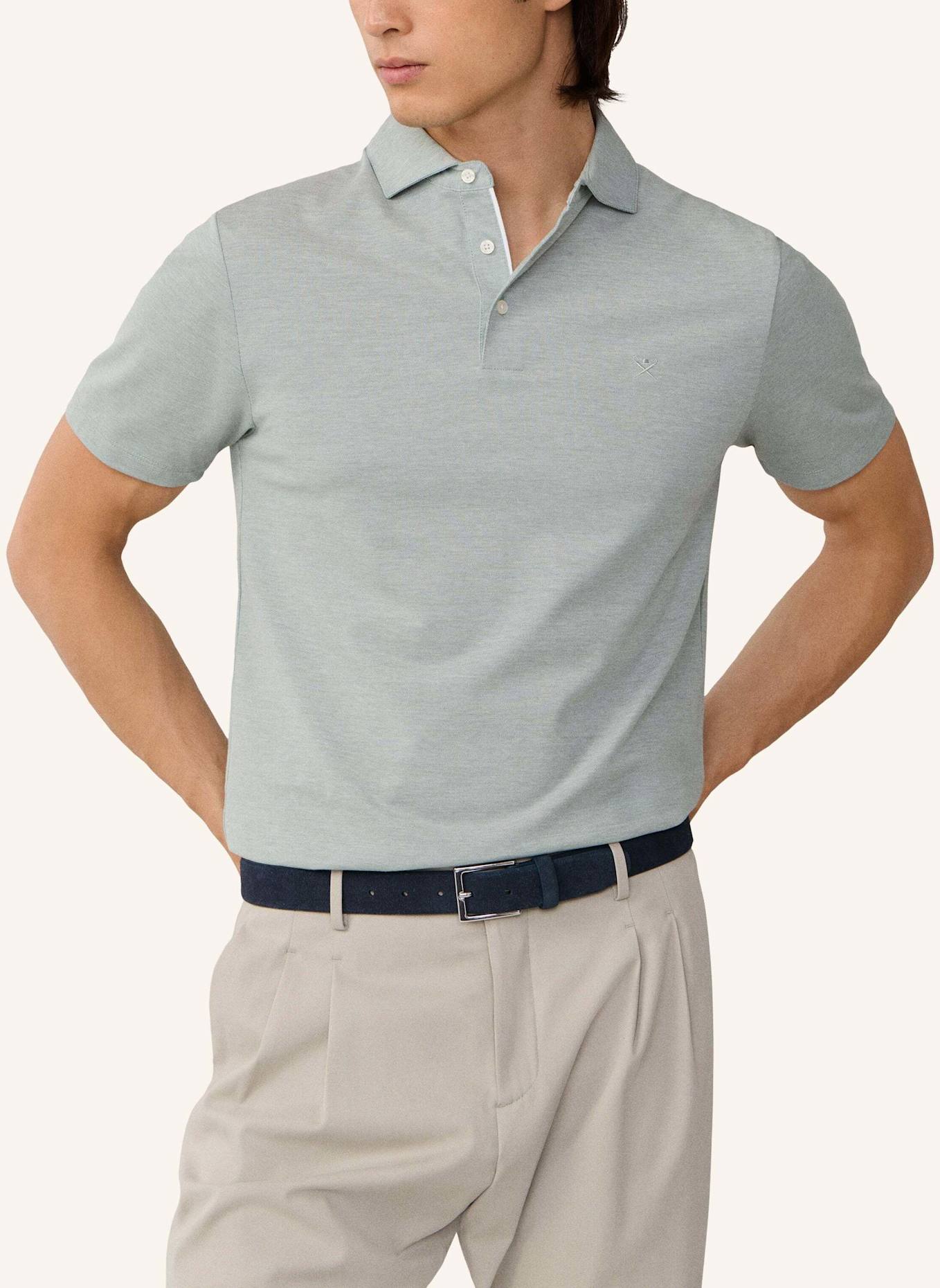 HACKETT LONDON Poloshirt OXFORD PIQUE POLO SS: GRÜN