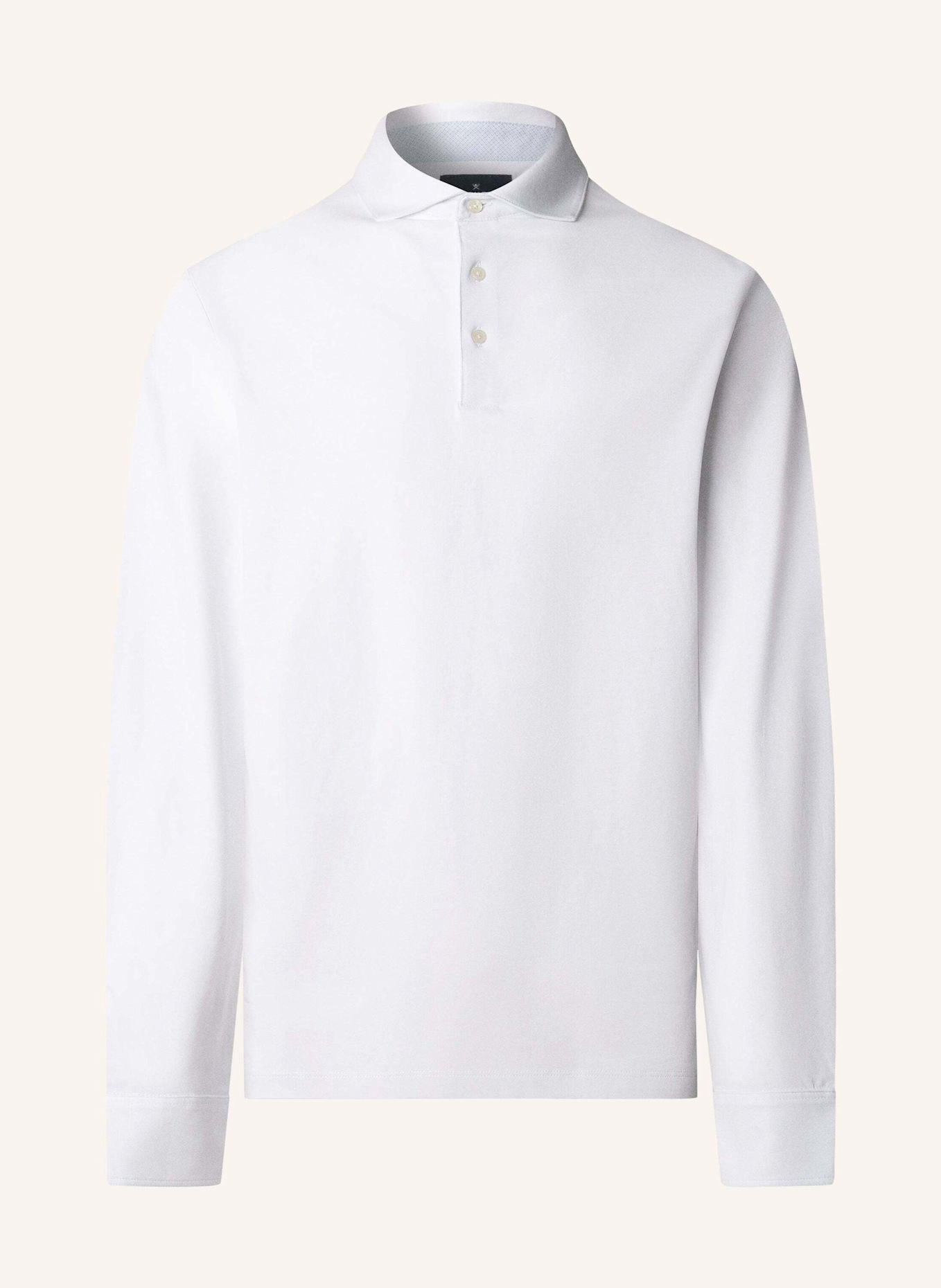 HACKETT LONDON Poloshirt MULTI TRIM JERSEY LS: WEISS