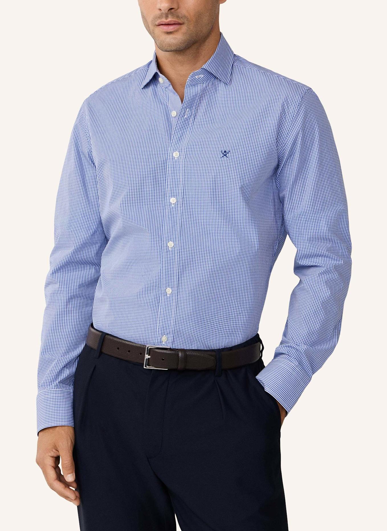 HACKETT LONDON Freizeithemd CITY GINGHAM SHIRT: DUNKELBLAU