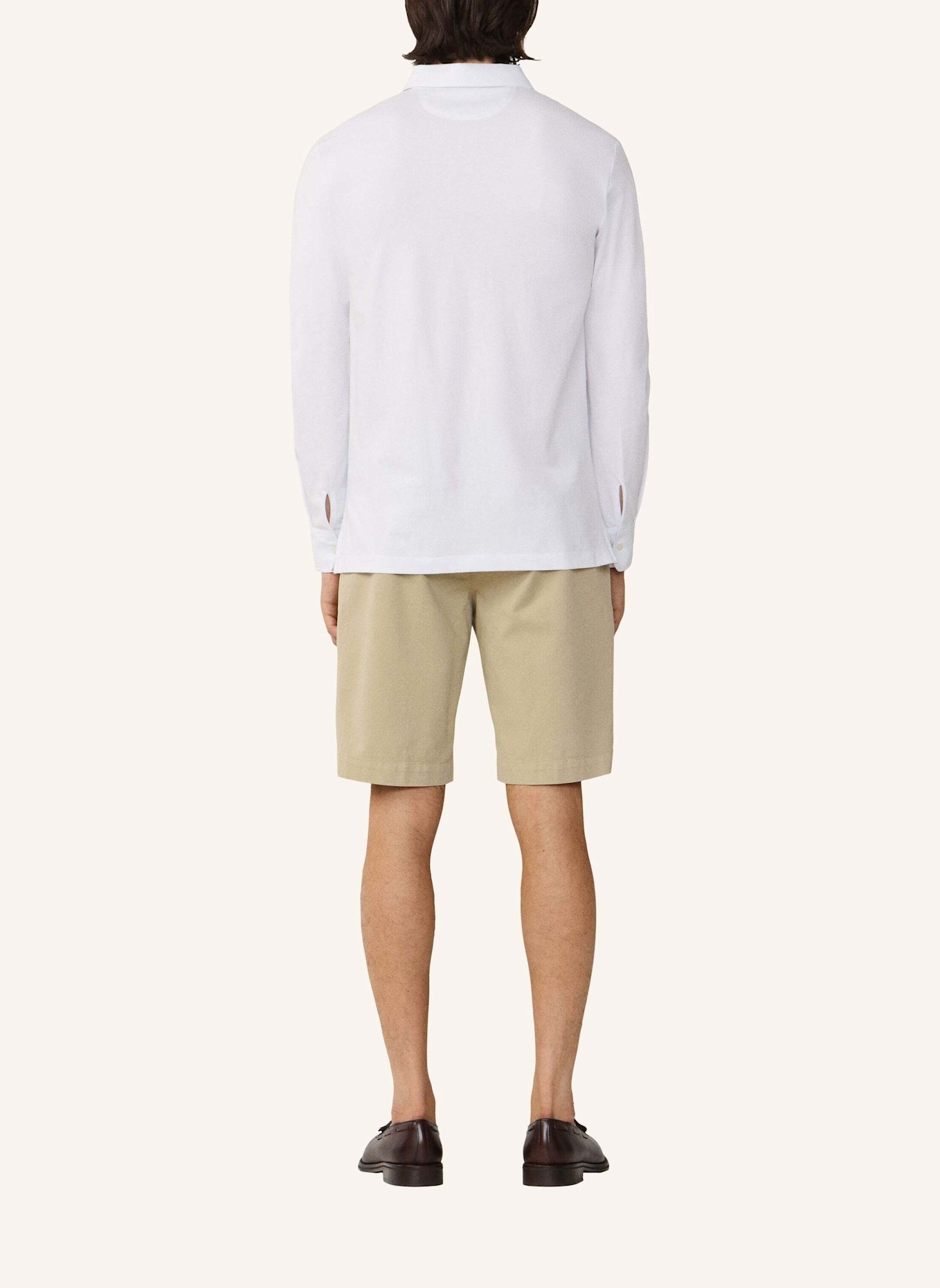 HACKETT LONDON Poloshirt MULTI TRIM JERSEY LS: WEISS