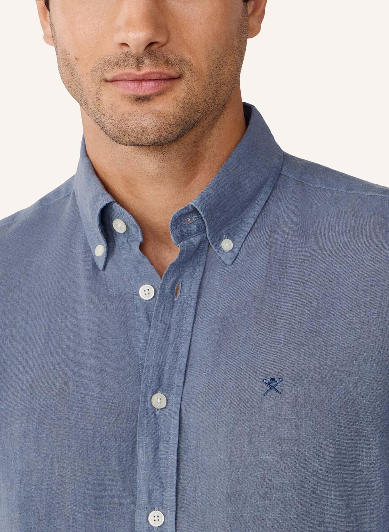 HACKETT LONDON Freizeithemd ESS GMD LINEN BRPT: BLAU