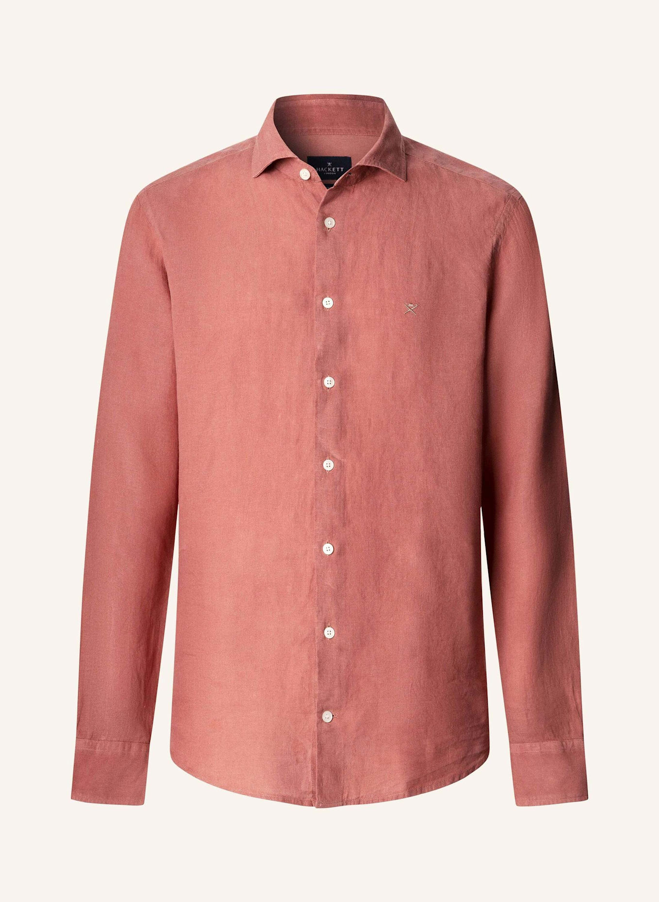 HACKETT LONDON Freizeithemd ESS GMD LINEN KENT: ROT