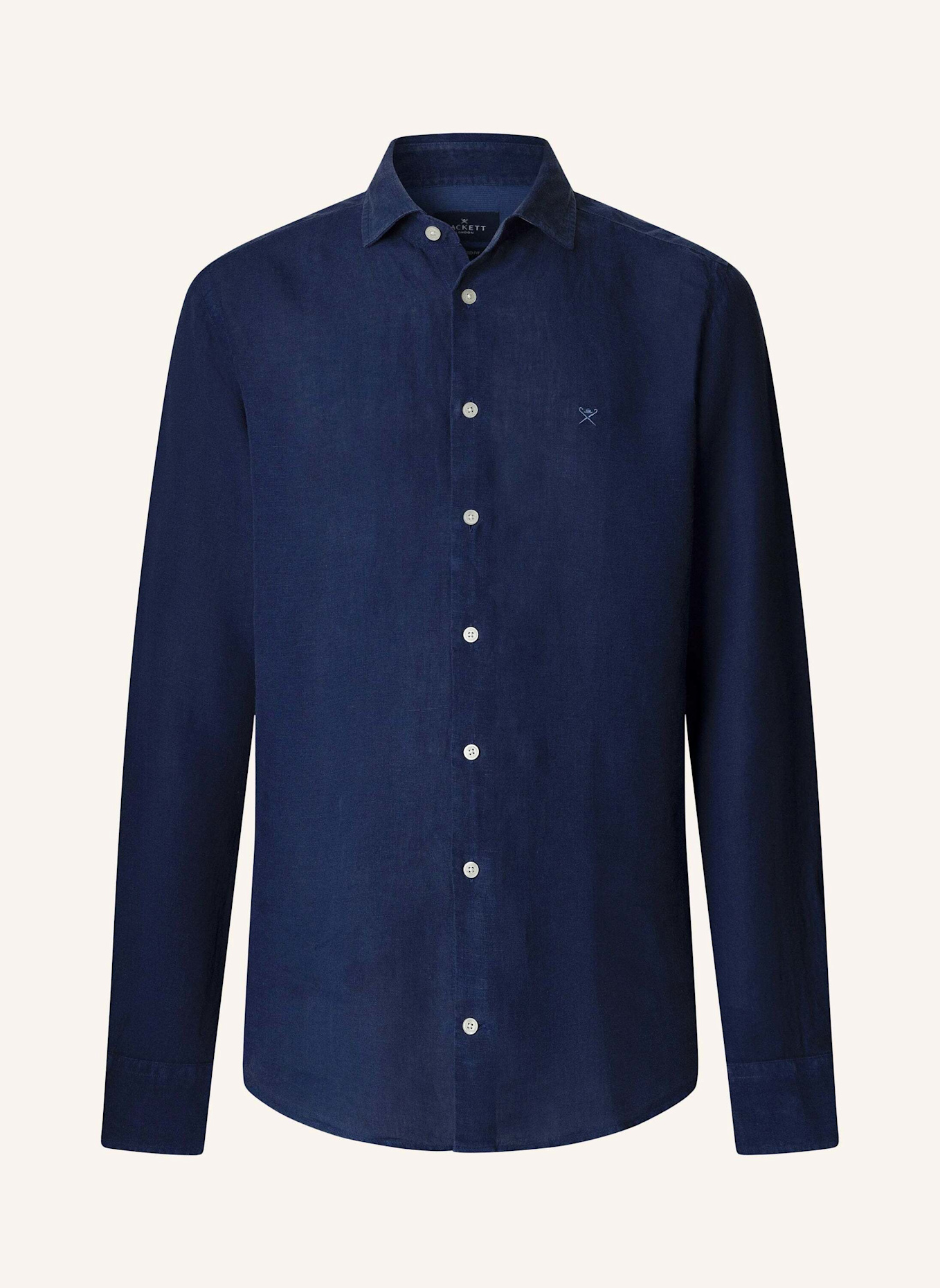 HACKETT LONDON Freizeithemd ESS GMD LINEN KENT: BLAU