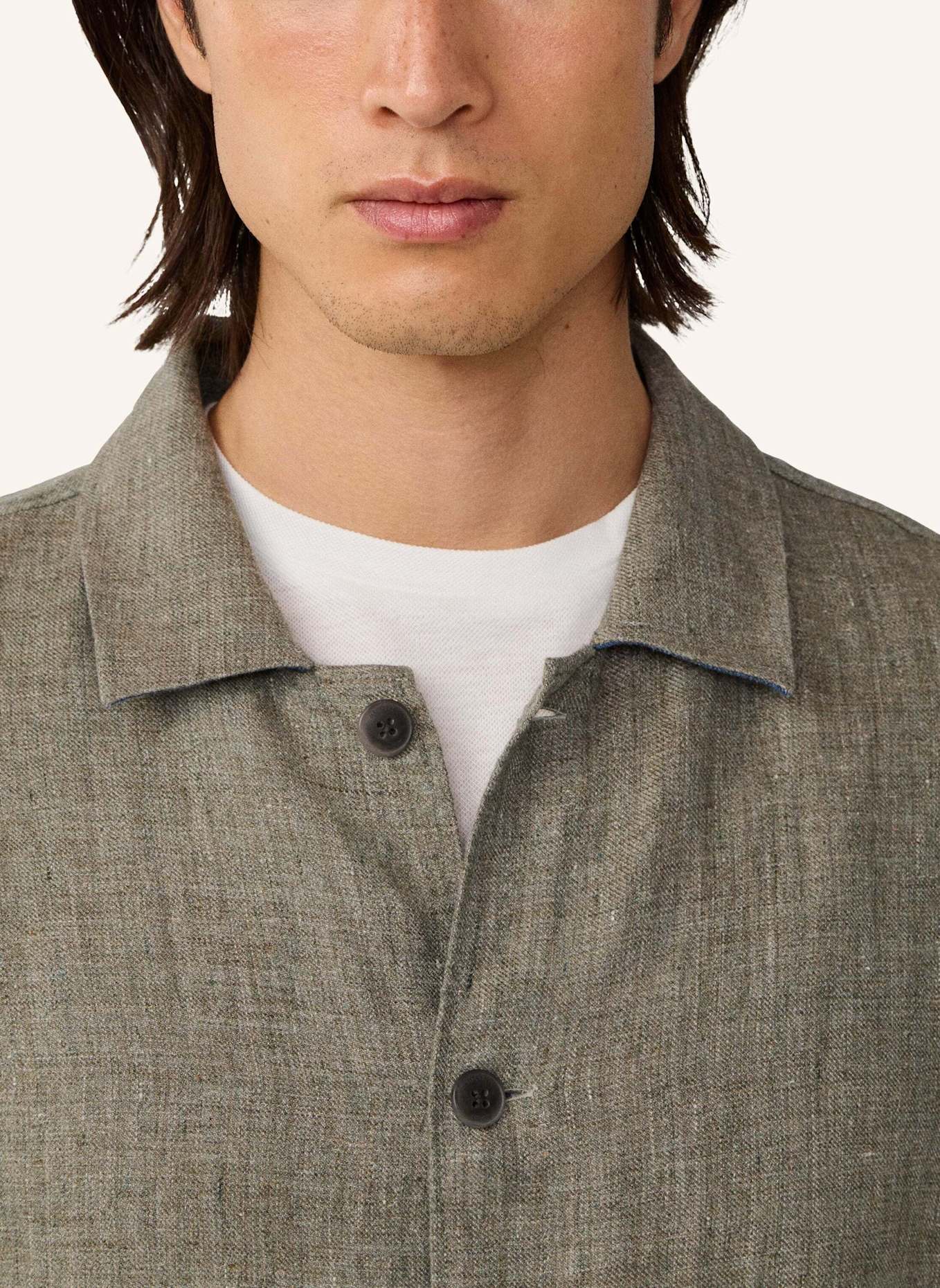 HACKETT LONDON Fieldjacket LINEN BLOUSON O/S: GRÜN