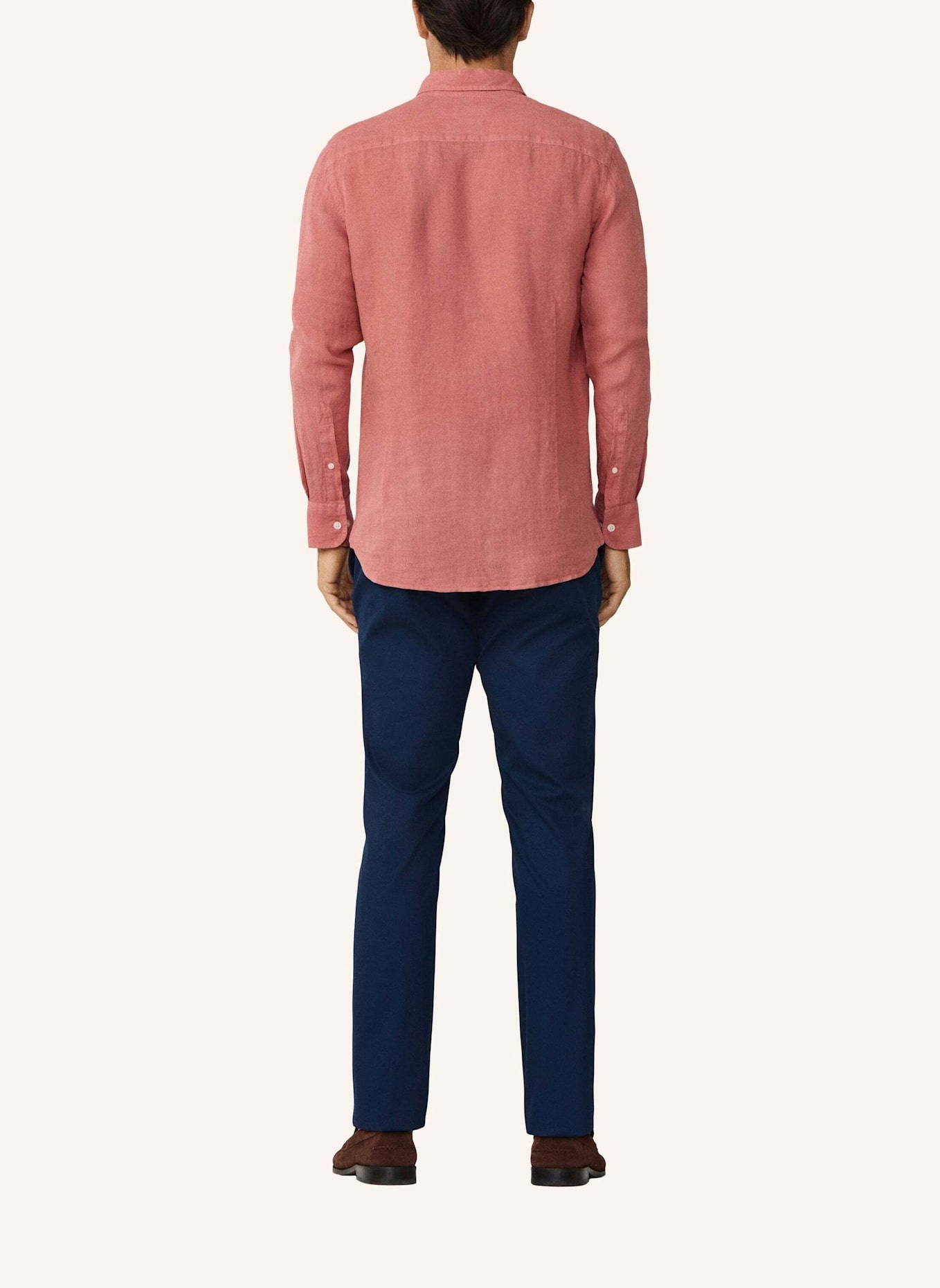 HACKETT LONDON Freizeithemd ESS GMD LINEN KENT: ROT