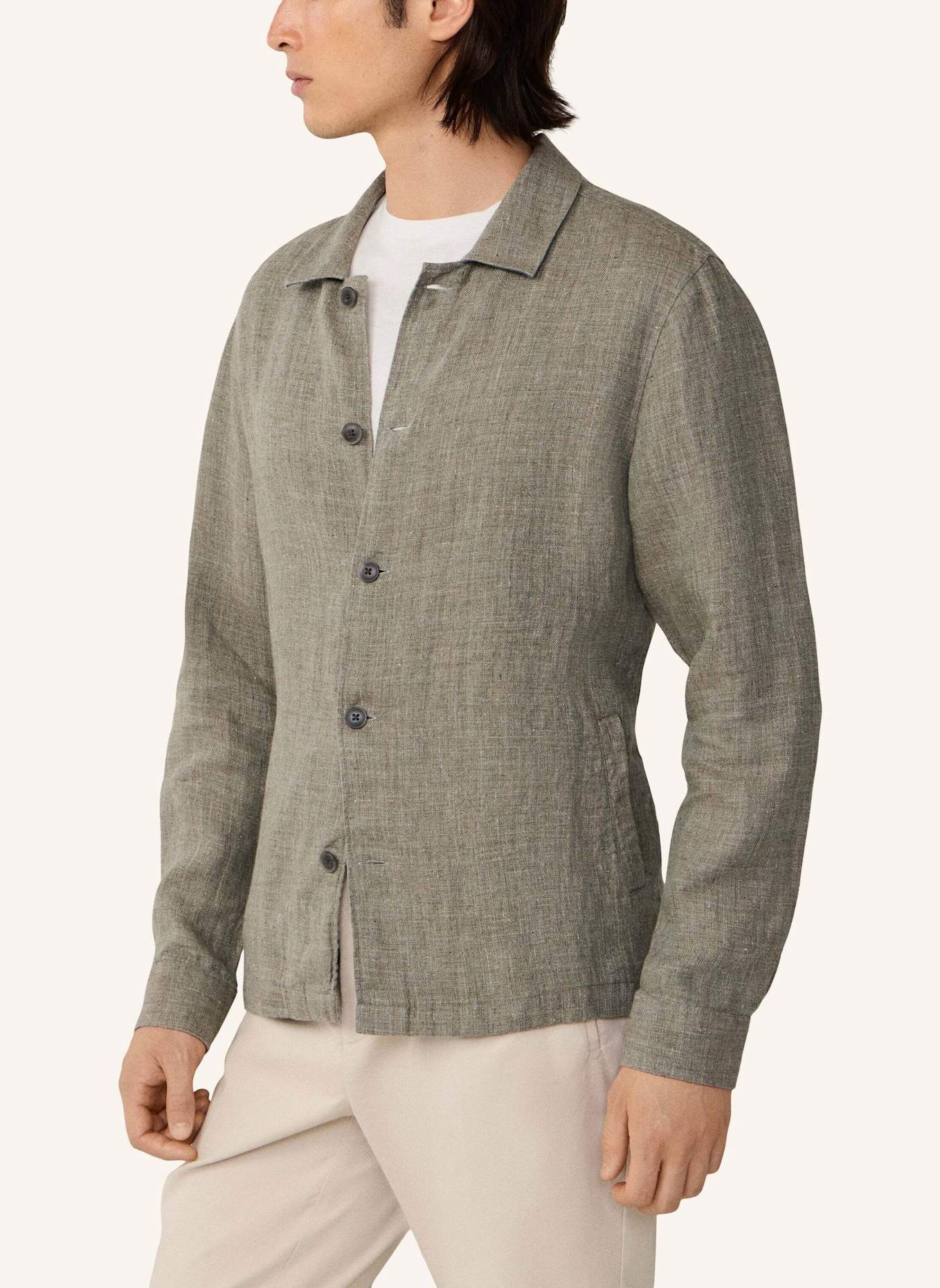 HACKETT LONDON Fieldjacket LINEN BLOUSON O/S: GRÜN