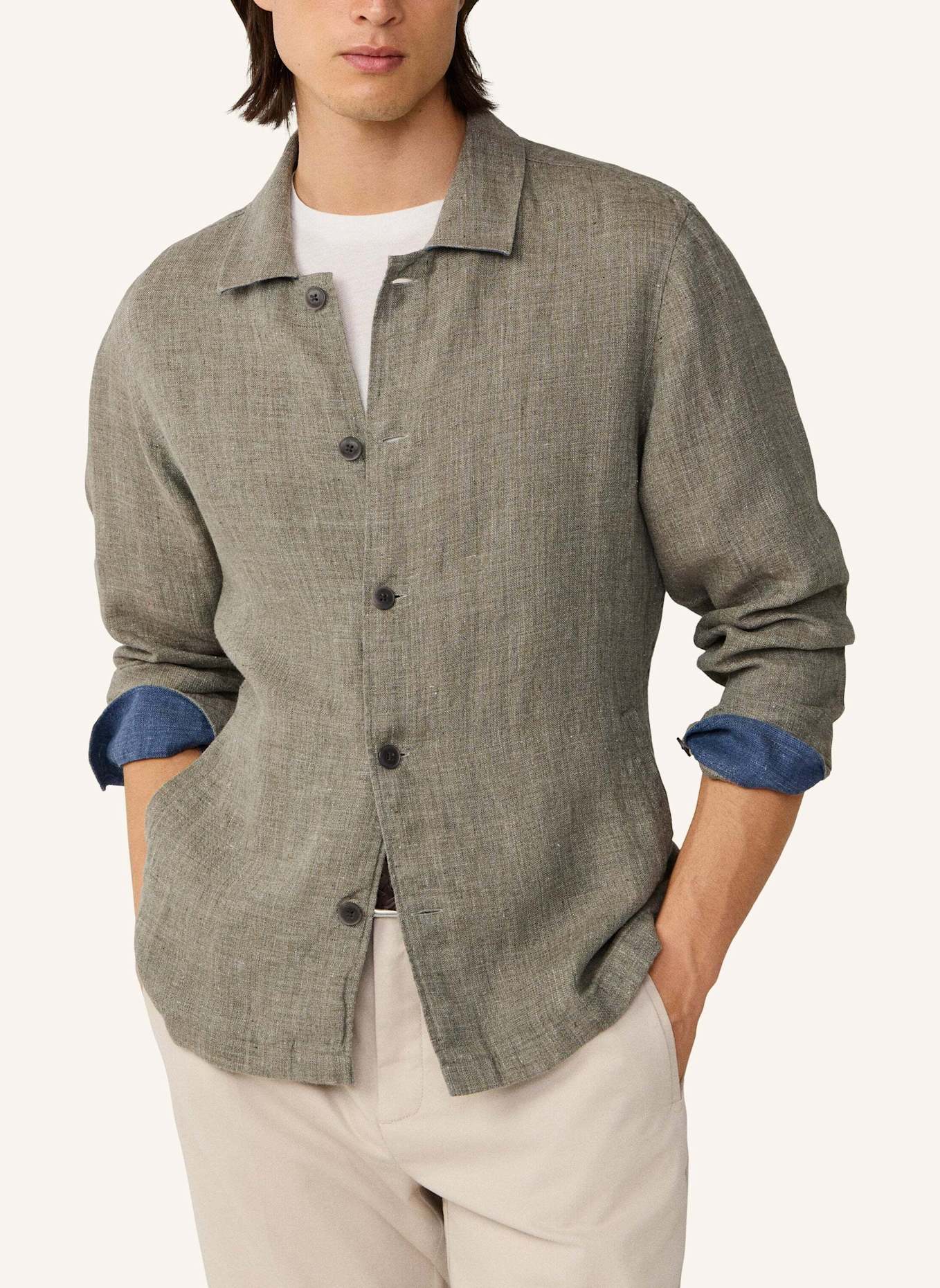 HACKETT LONDON Fieldjacket LINEN BLOUSON O/S: GRÜN