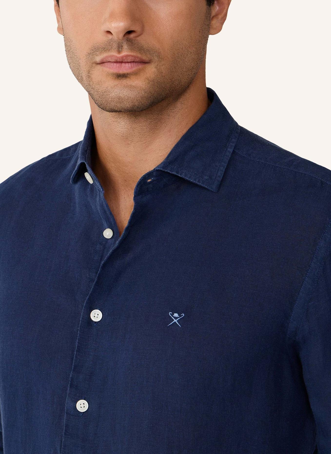 HACKETT LONDON Freizeithemd ESS GMD LINEN KENT: BLAU