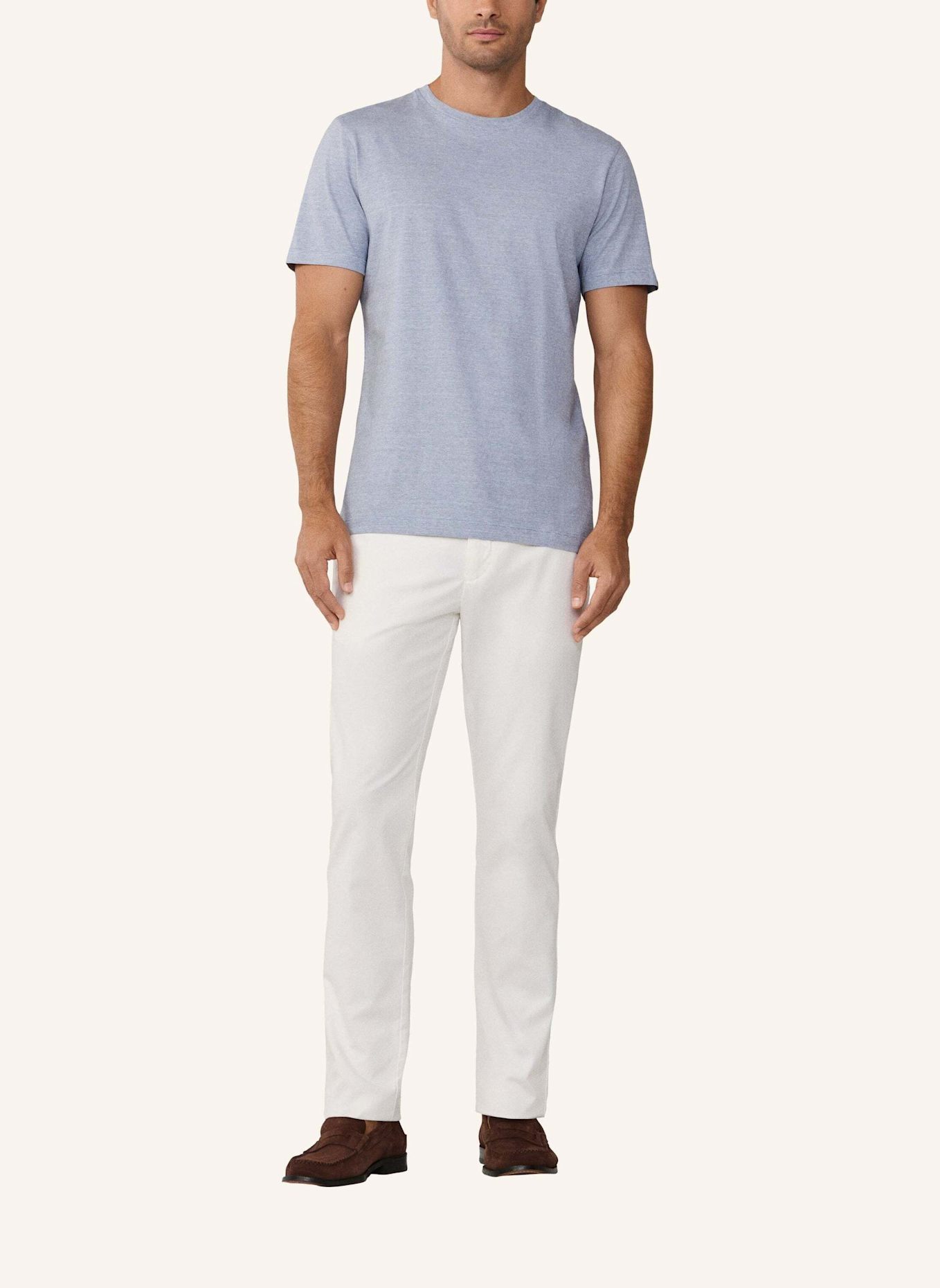 HACKETT LONDON T-Shirt PIN STRIPE TEE: BLAU