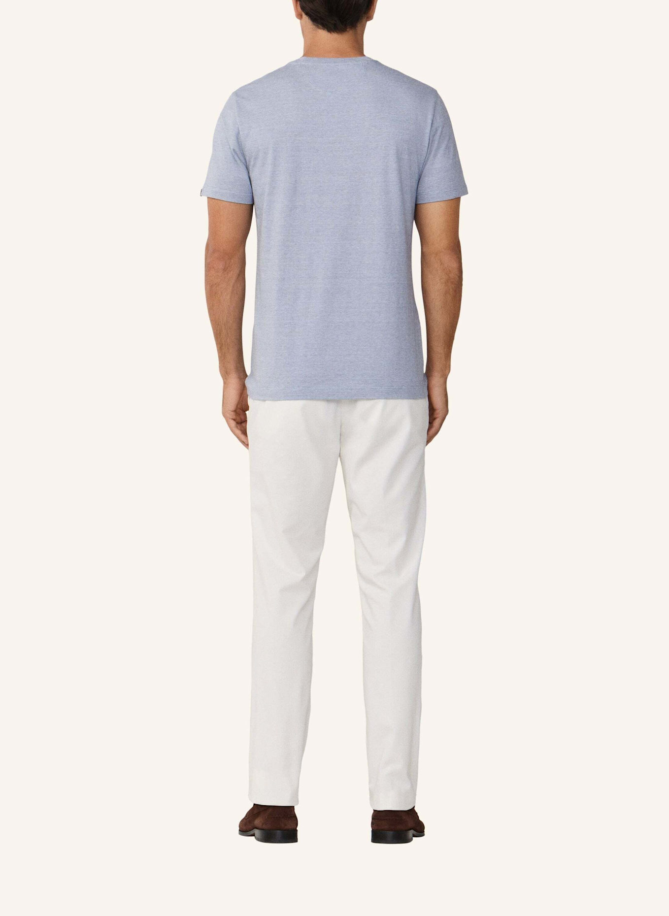 HACKETT LONDON T-Shirt PIN STRIPE TEE: BLAU