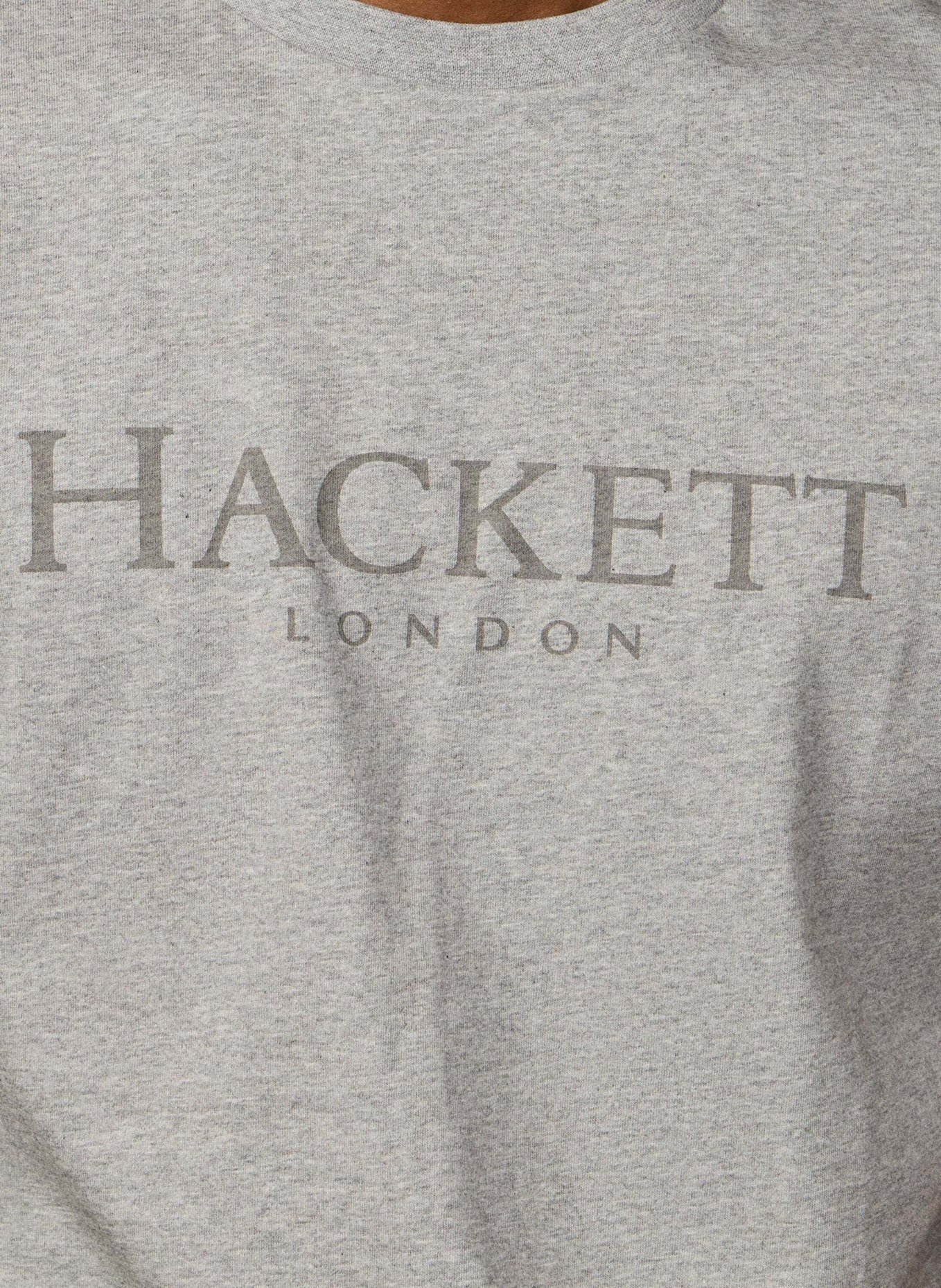 HACKETT LONDON T-Shirt HERITAGE ESS TEE: HELLGRAU