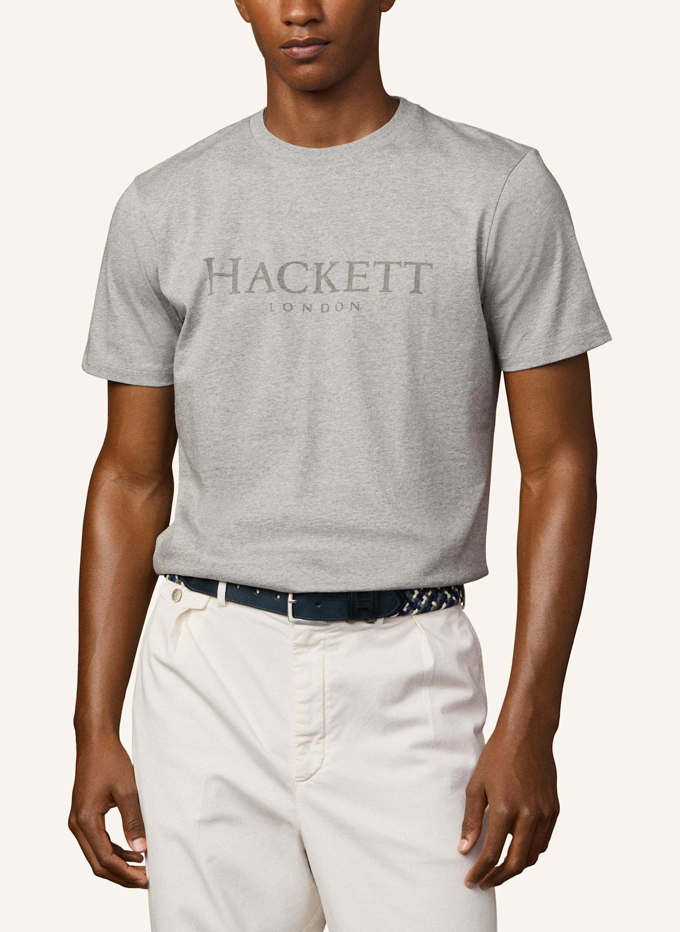HACKETT LONDON T-Shirt HERITAGE ESS TEE: HELLGRAU